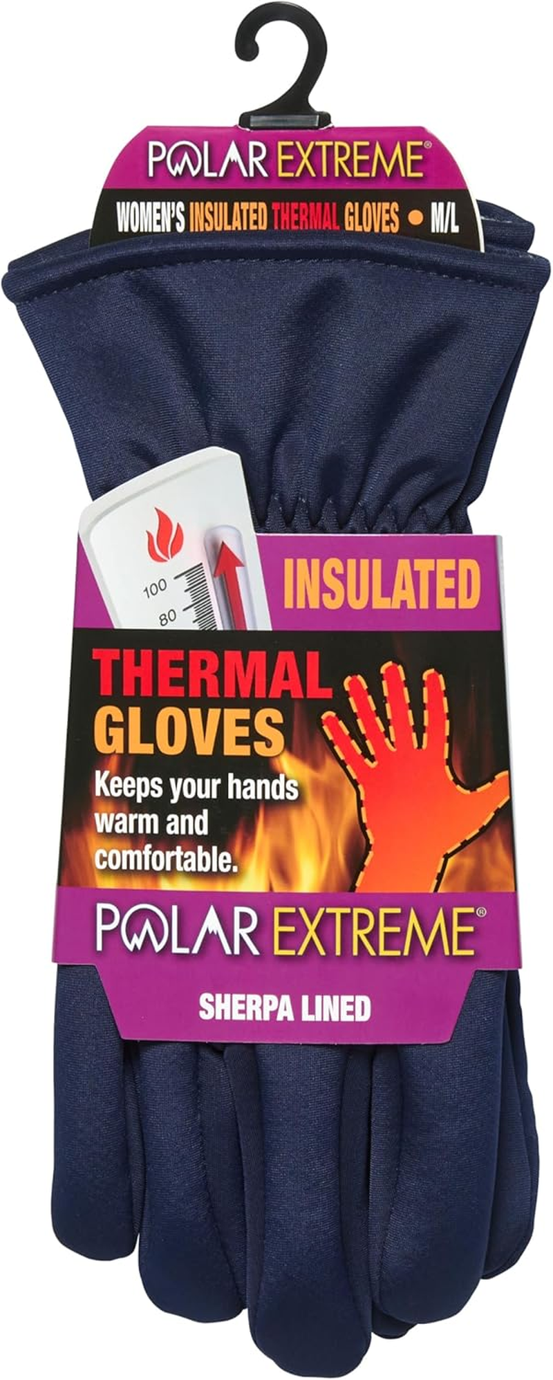 Polar Extreme HEAT WOMENS WATERPROOF SHERPA LINED SKI GLOVE - All Sizes and Colors image number 6
