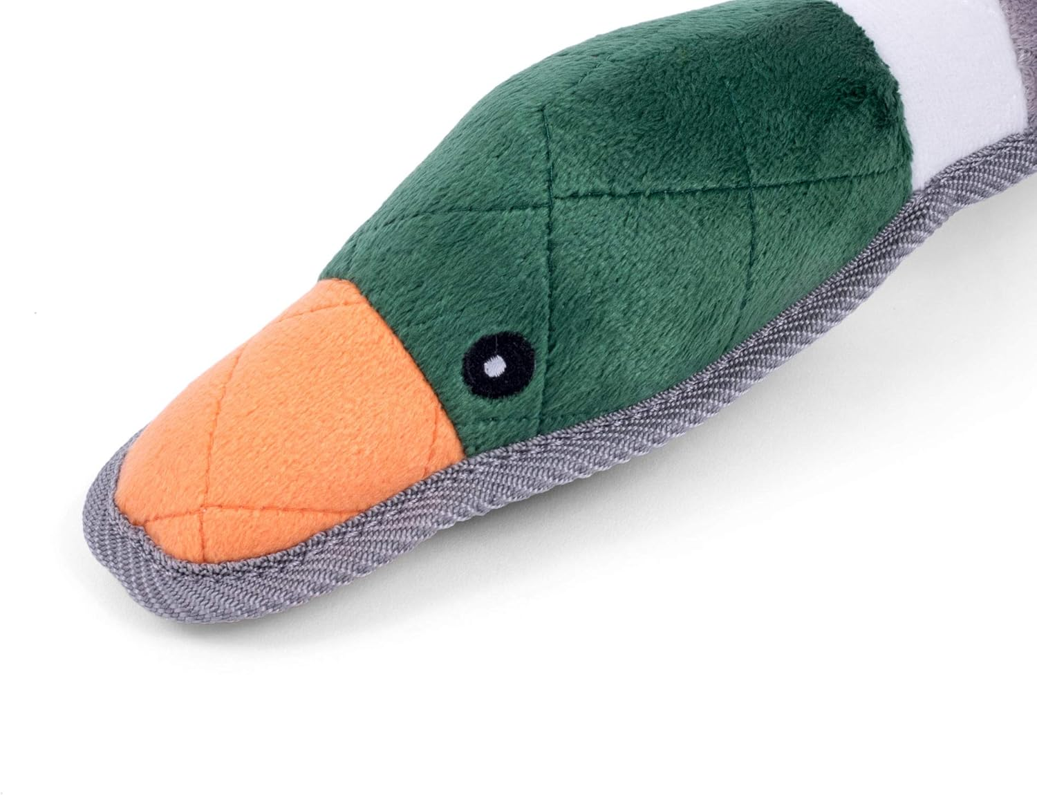 Petface 22102 Tough Duck Squeaky Dog Toy, Multicoloured image number 2