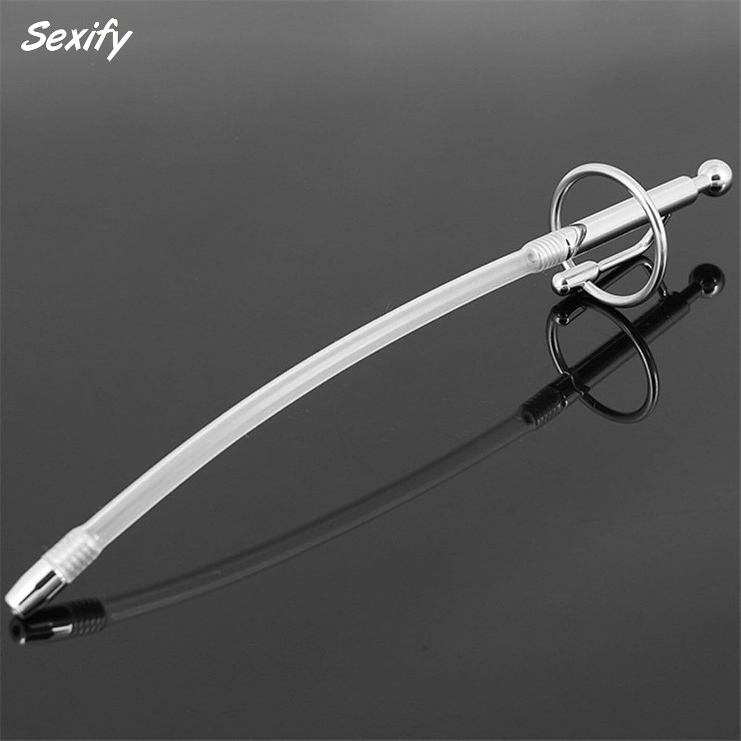 Stainless Steel Urethral Sounds Cum Thru Flexible Long Deep Penis Plug Ring Urethra Masturbation Rod Set Sounding Stimulation for Beginner Metal Dilator Sex Toy image number 5