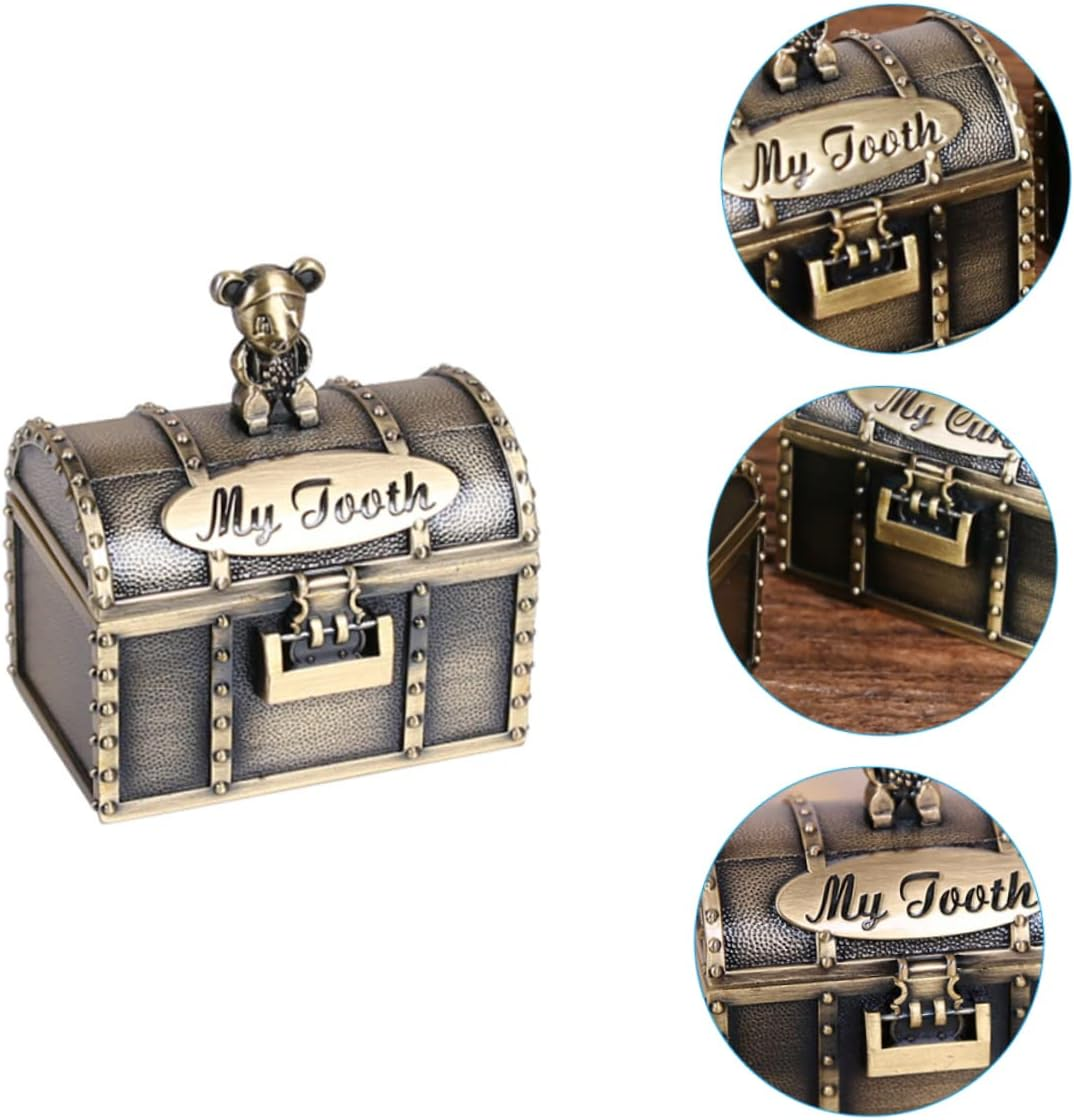 2Pcs Keepsake Box Fetal Hair Tooth Storage Boxes Safe for Boys and Girls for Birthdays image number 2