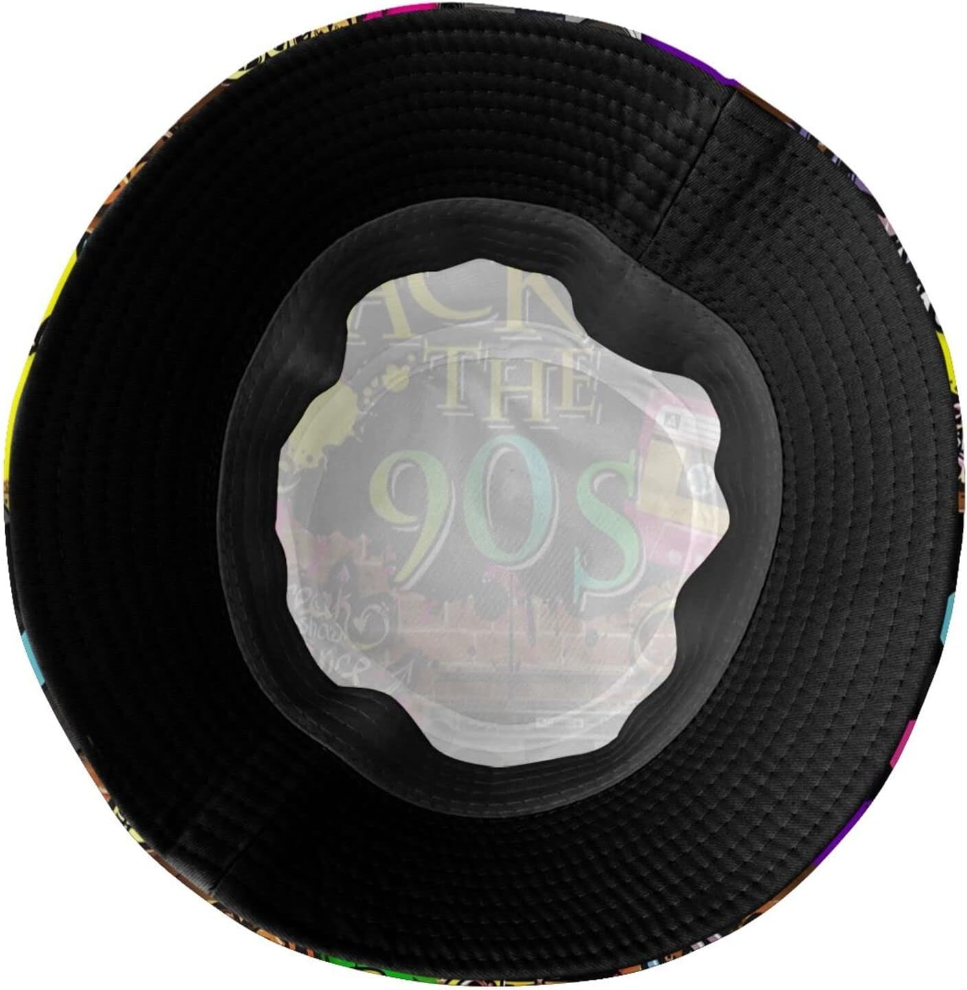 LVGOOKI Funny Retro 80S 90'S Style Design Summer Unisex Reversible Print Bucket Hat - 80S_ 90S 12 image number 3