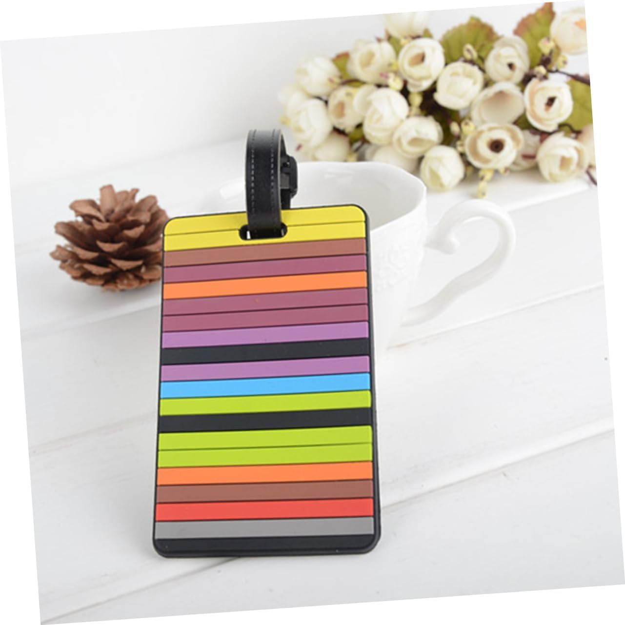 Amosfun 8Pcs Cute PVC Luggage Tags Id Korean Design for Baggage Tags and Travel Accessories image number 3