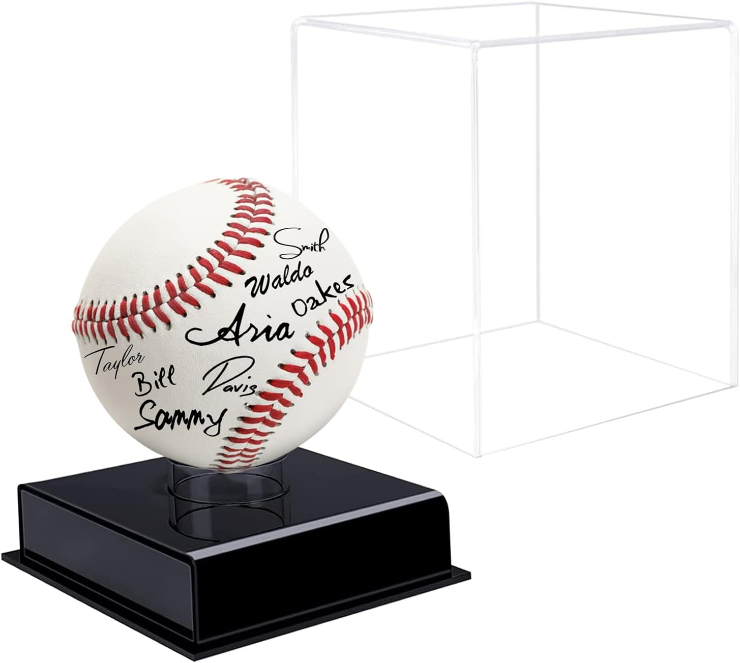Baseball Display Case, UV Protected Acrylic Cube, Clear Case for Memorabilia and Autographed Balls (1 PC) image number 6