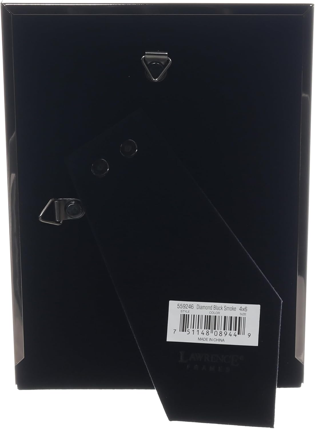 Lawrence Frames Metal Frame, Diamond Pattern, Black Smoke, 4X6 image number 2