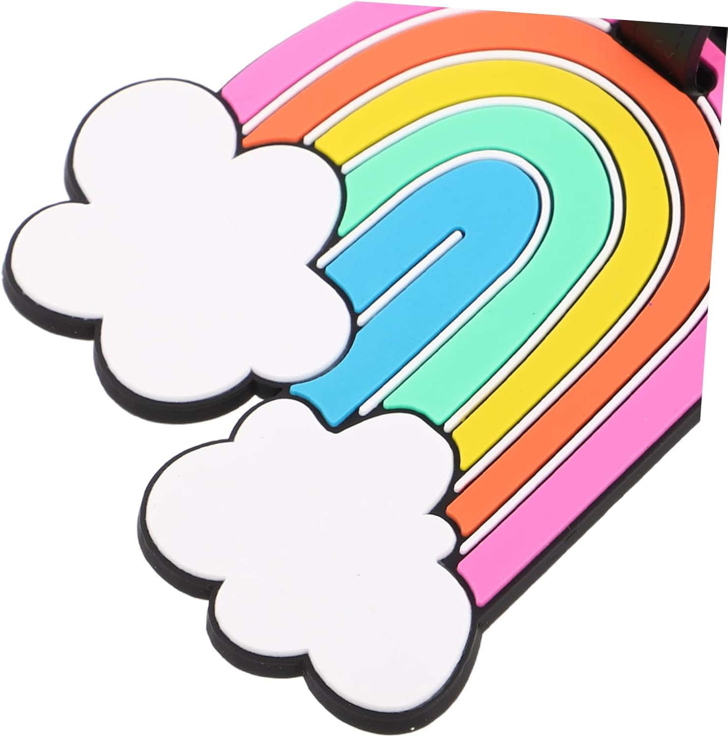 Beaupretty Rainbow Silicone Luggage Tag Colorful Travel Name Id Label for Suitcases and Backpacks, Cute Cartoon Style Travel Gear Identifier for Business and Holiday Trips image number 6