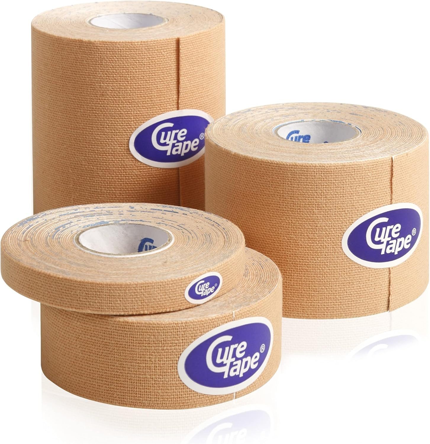 Curetape Classic Uncut Extra Wide Kinesiology Tape 7.5Cm (3 Inch) | Hypoallergenic & Waterproof Kinesiology Tape | Physio Tape for Pain Relief, Muscle & Join Support | Great Adhesion | Beige image number 2