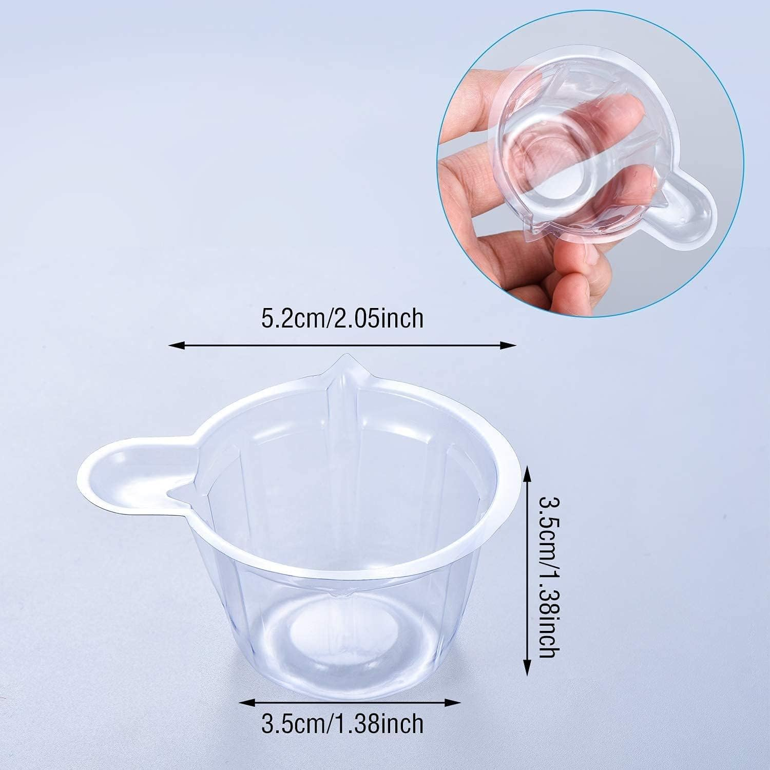 Urine Cups Plastic Urine Collection Cups Disposable Urine Specimen Cups for Pregnancy Test, 40 ML (60 Pieces) image number 3
