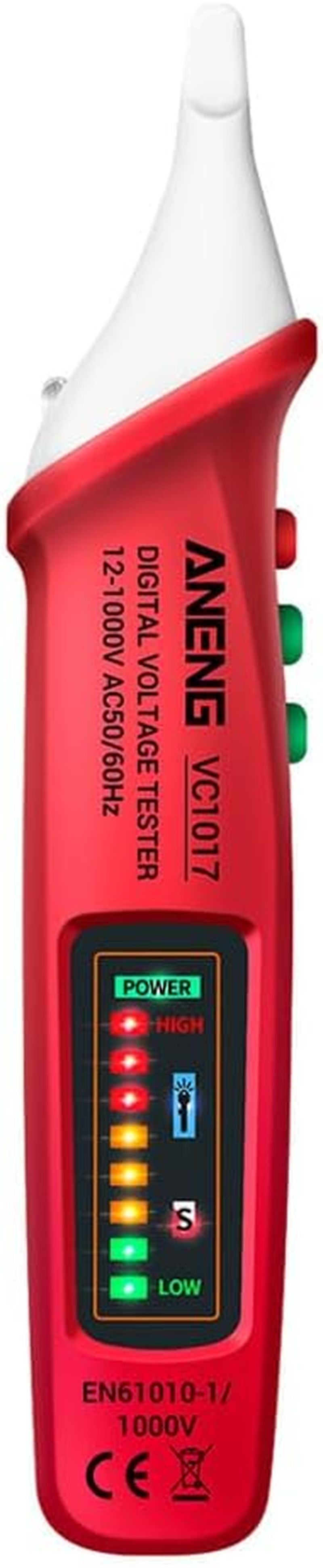 12V-1000V Voltage Tester: Adjustable Sensitivity Voltage Detector Pen AC Voltage Detector Pen with LED Flashlight - Sound and Light Warning Pencil Electrical Voltmeter Ammeter Circuit Tester Tool