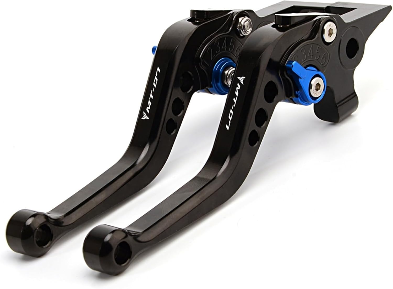 Motorcycle Accessories Brake Clutch Levers for Yamaha MT07 MT 07 FZ07 2014 2015 2016 2017 2018 2019 2020 2021 2022 2023 (Color : Black Blue)