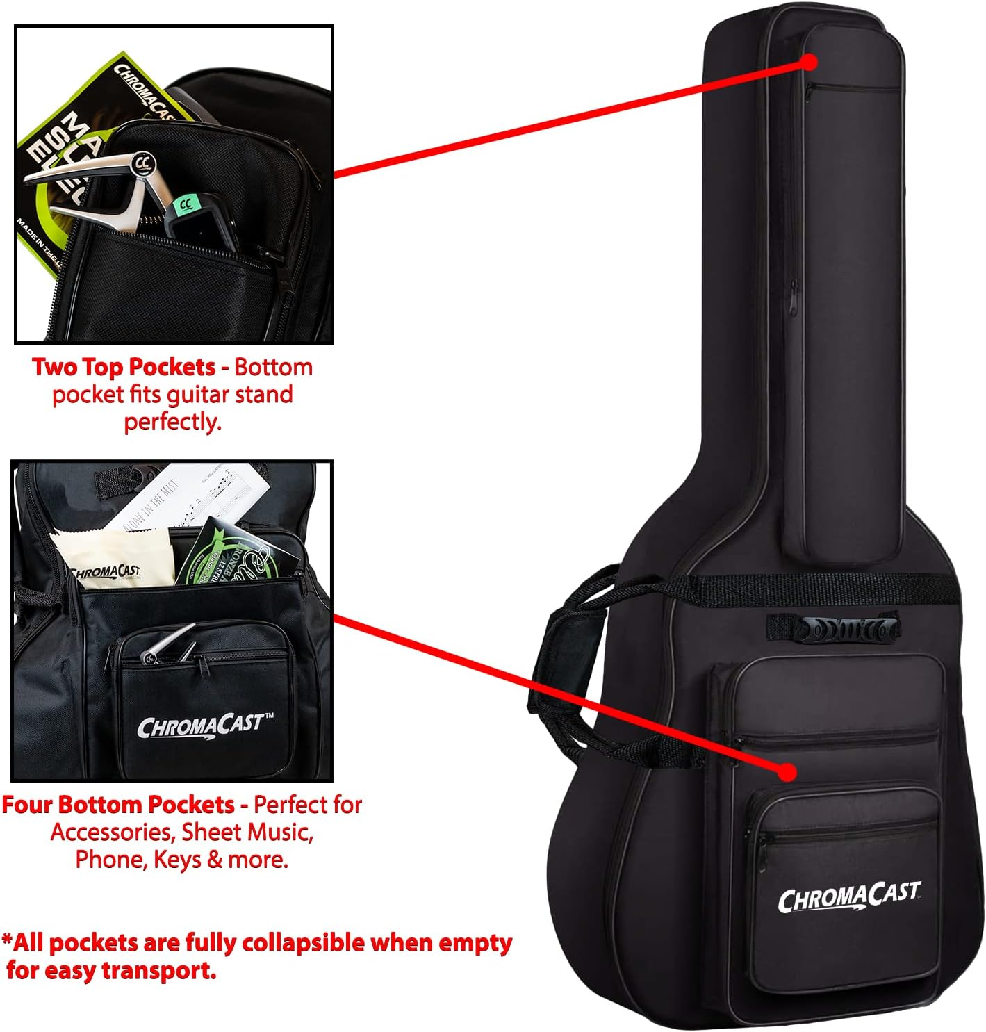 Chromacast Acoustic Guitar Bag (CC-APB image number 5