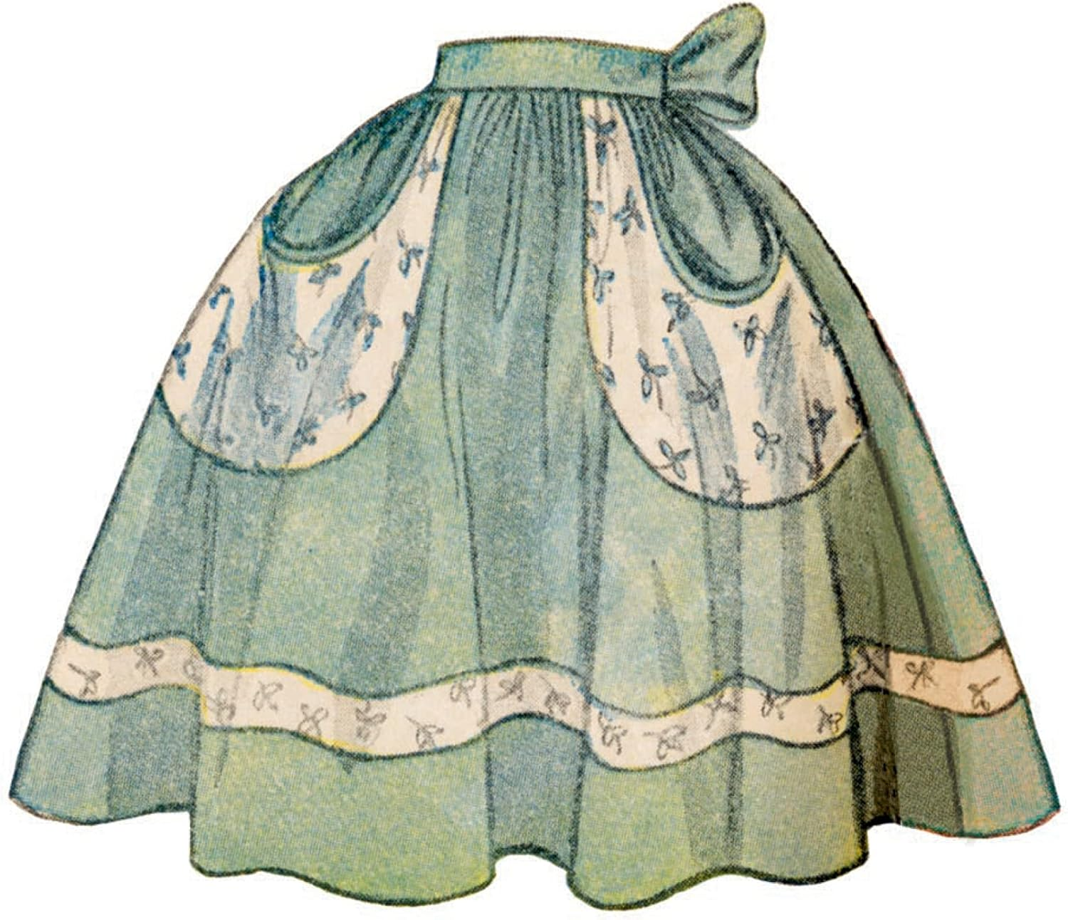 Simplicity S9496 Sewing Pattern Misses' Vintage Apron, Size One Size Only image number 2