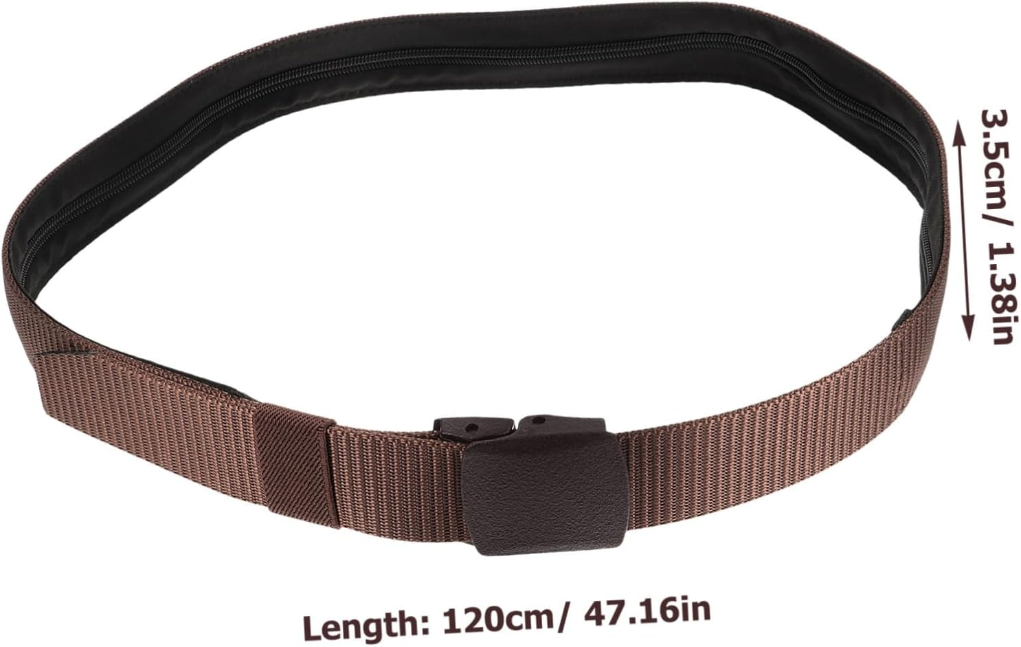 LAPYAPPE Hidden Money Belt for Travel -Theft Cash Security Belt Concealed Design for Outdoor Activities Comfortable Breathable Travel Accessory for Men Women