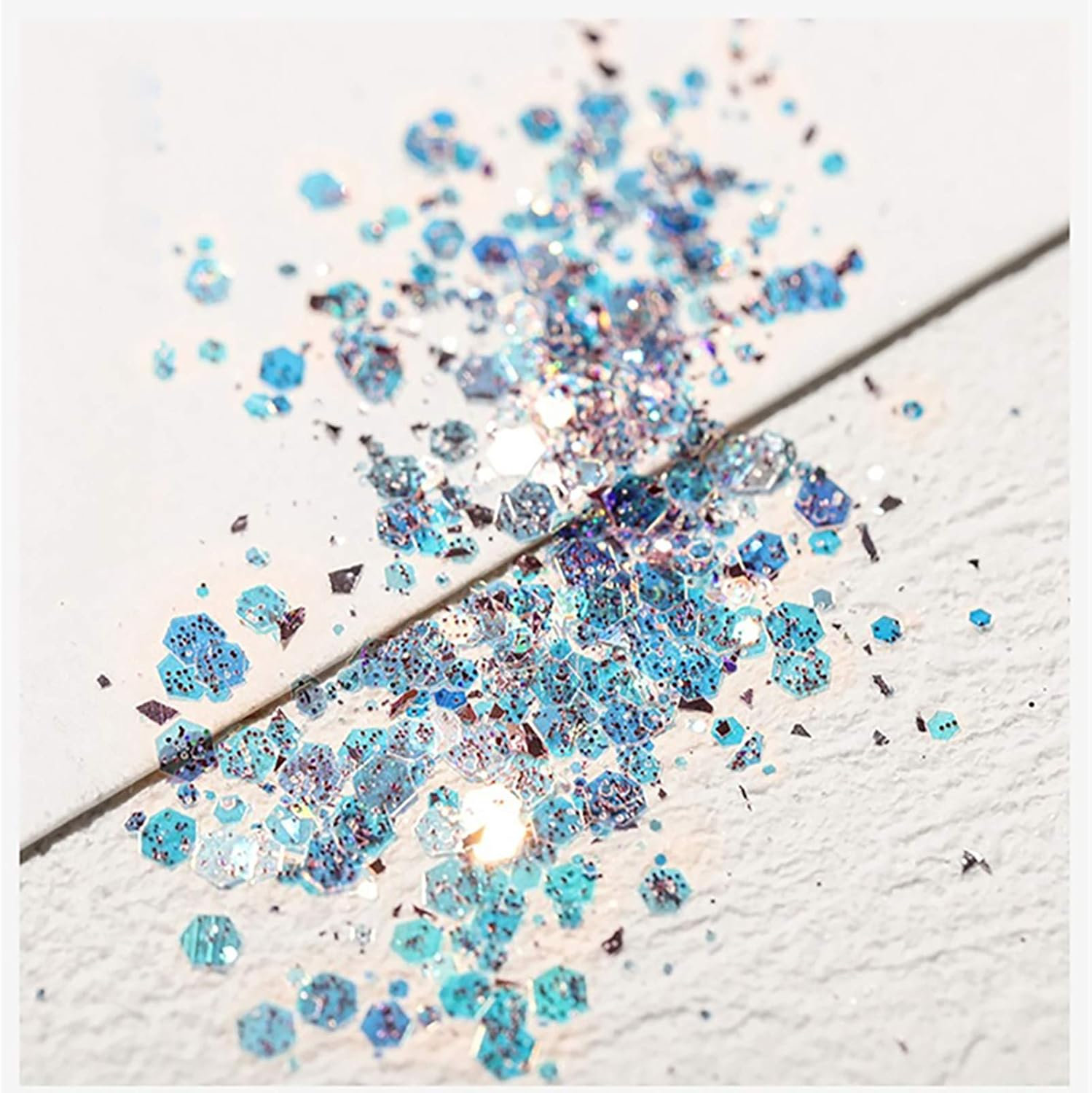 1 Set Makeup Sequins Eye Makeup Sequins Nail Sequins Bright Gradient Nail Glitter image number 4