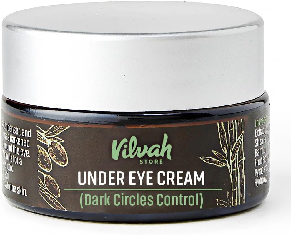 Vilvah Store under Eye Cream | for Dark Circles, Eye Puffiness, Fine Lines & Wrinkles | Minimizes Darkened, Stressed Appearance, Wrinkles, Puffiness around the Eye | with Natural Ingredients, 20Ml image number 4