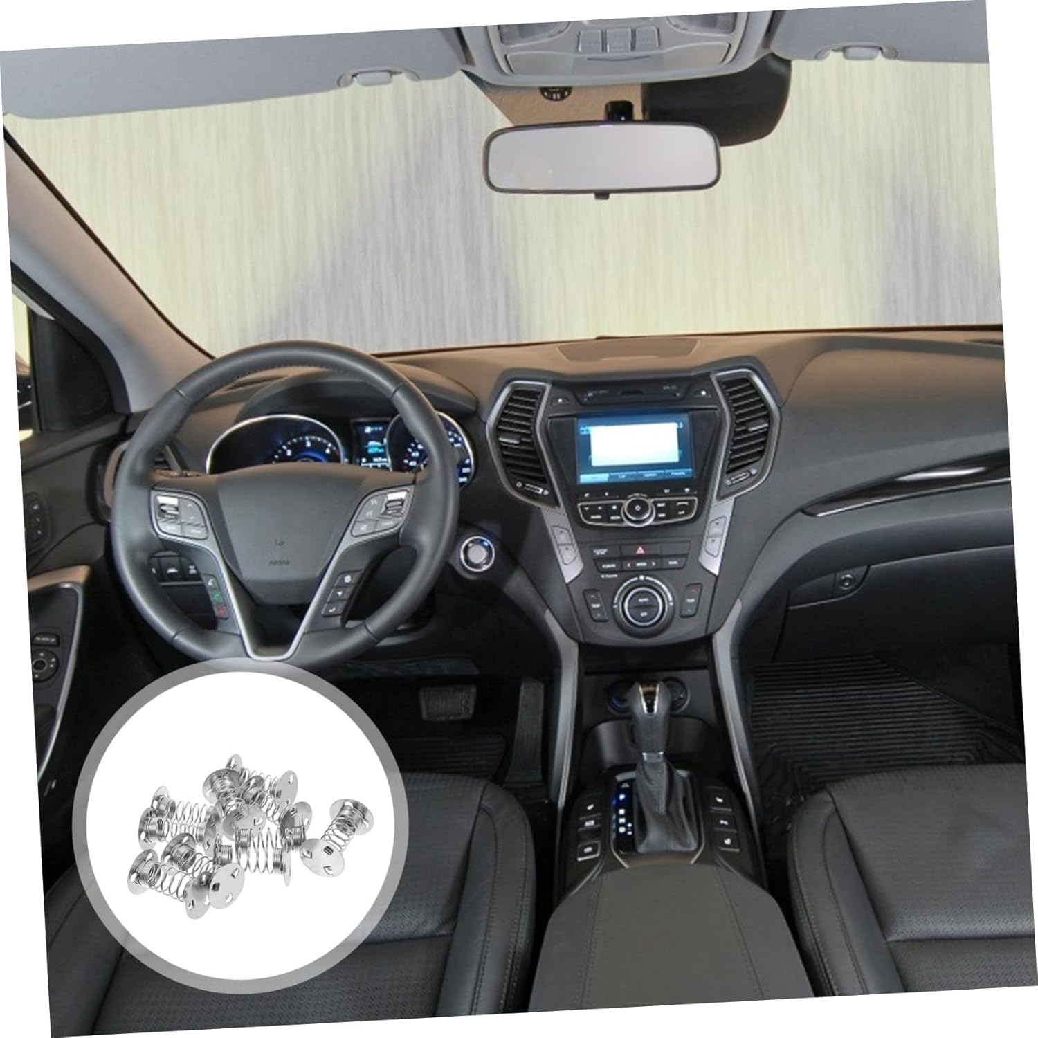 NUOBESTY Car Accessory 10Pcs Spring Gadgets Double Sided Car Dashboard Toy image number 6