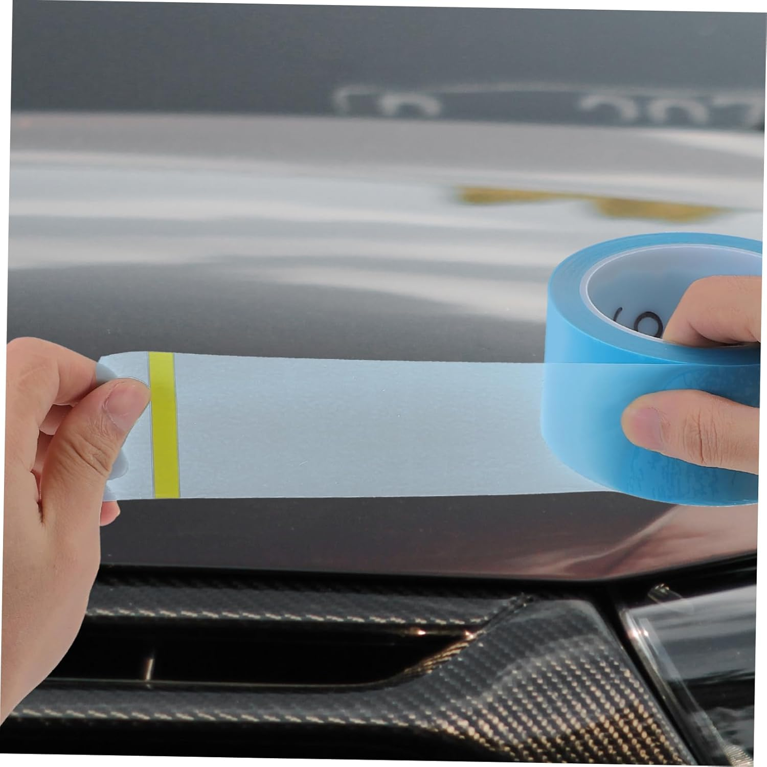 Mobestech 5Rolls Paint Masking Tape Low Tack Automotive Car Masking Tape for Painting Model Use image number 2