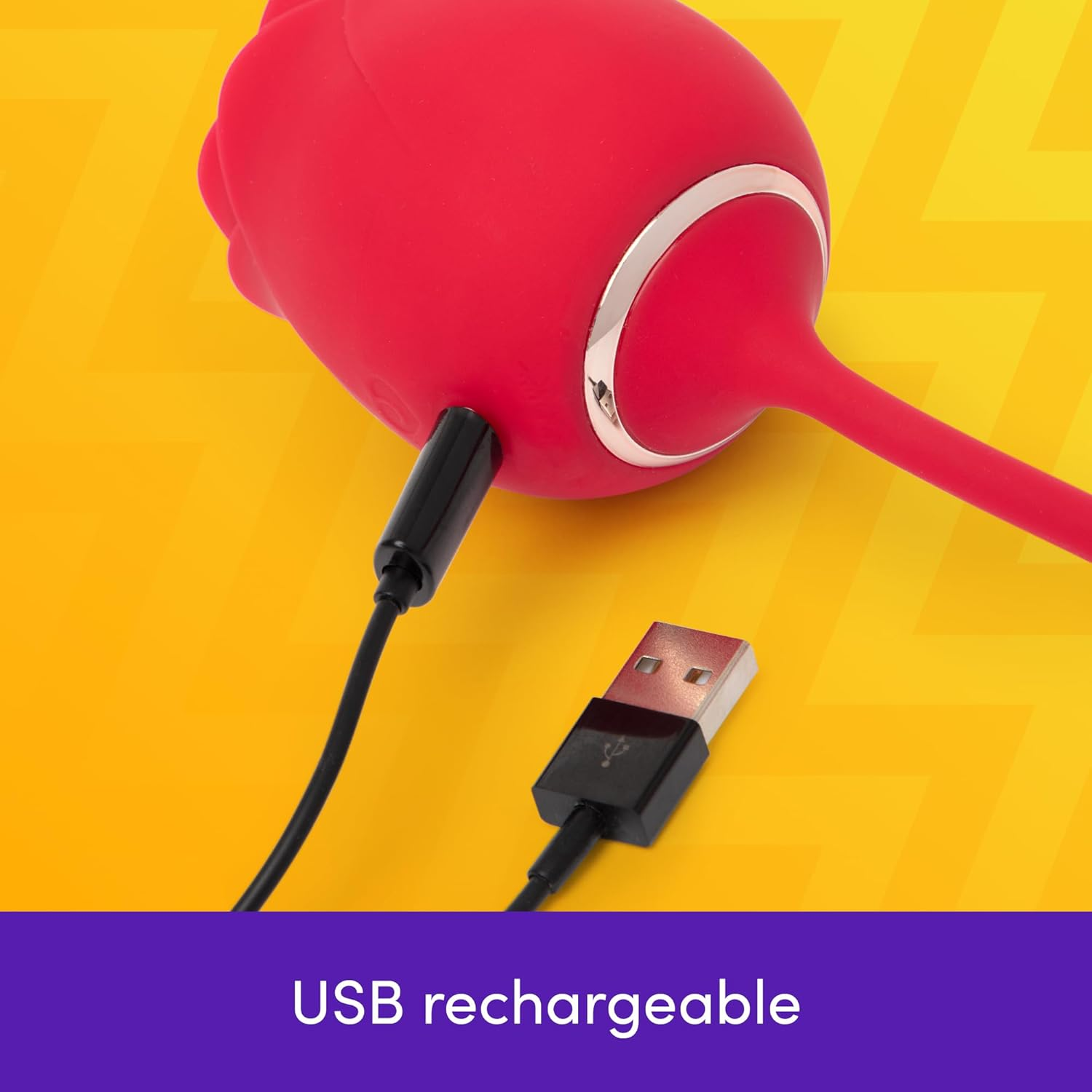 Lovehoney Rose Glow 2 in 1 Rose Clitoral Sucking & Love Egg Vibrator &ndash; Rose Sex Toy Clit Suction Stimulator with 6 Suction Speeds &ndash; Vibrating Adult Sex Toys for Women - Rechargeable & Waterproof image number 3