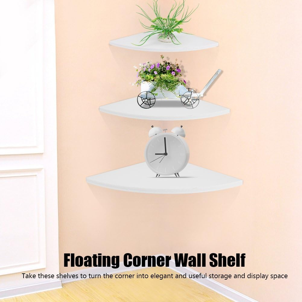 Home Wall Shelf, Corner Wall Shelf, PVC Corner Shelf, for Office Living Room image number 2