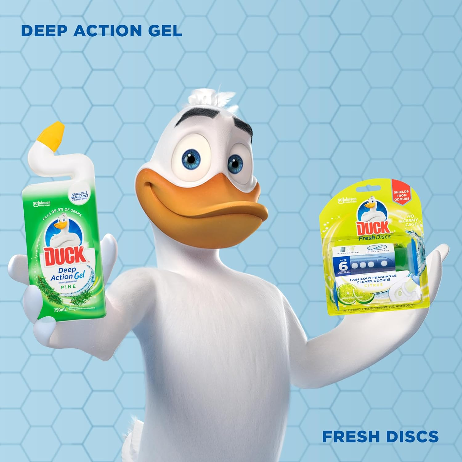 Duck Deep Action Gel Liquid Toilet Bowl Cleaner, Stain Remover and Freshener, Citrus Fragrance, 500Ml image number 6
