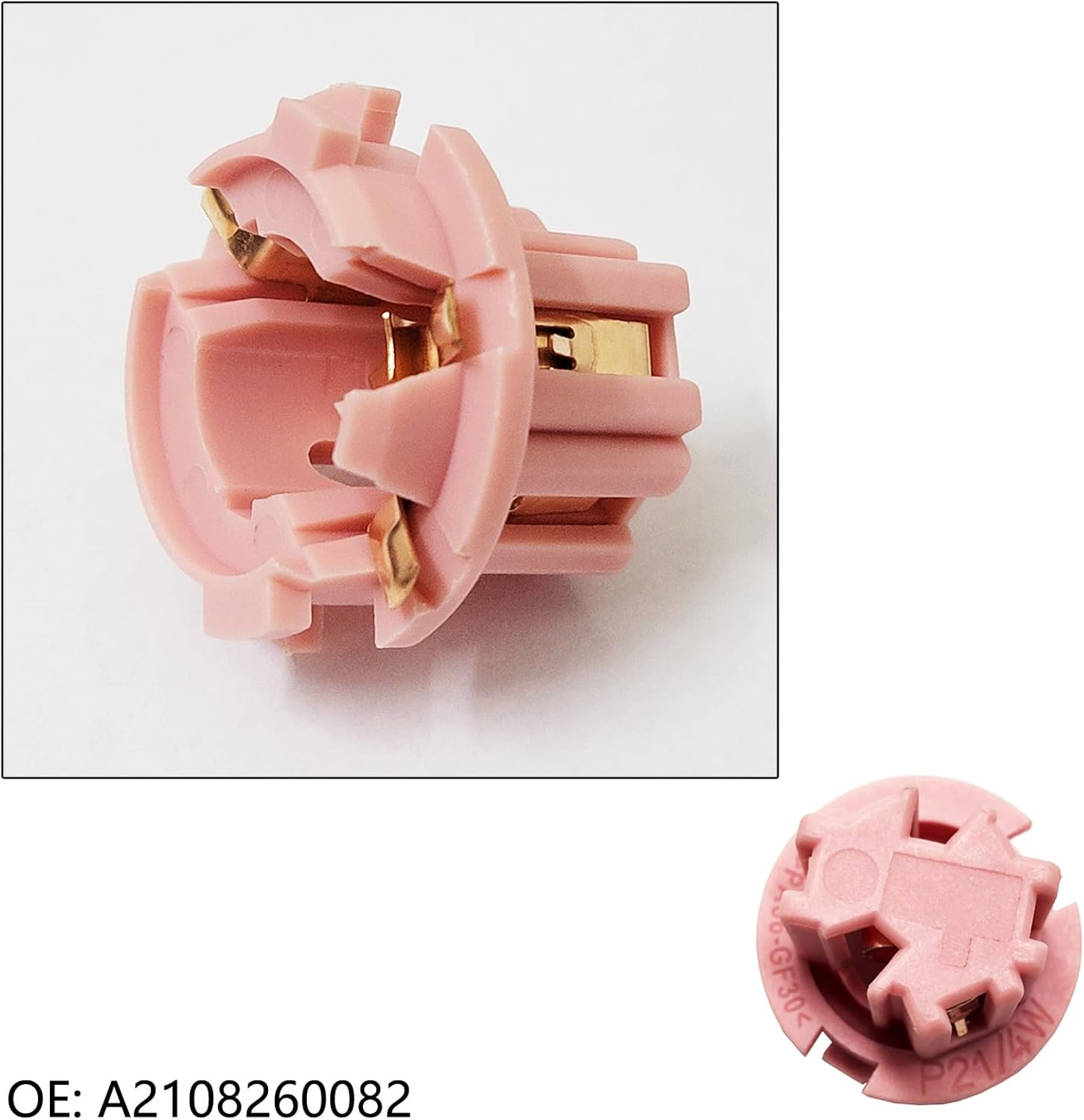 Auto-Plaza Pair of Car Rear Tail Light Lamp Bulb Socket A2108260082 Compatible with Mercedes-Benz E320 1996-2002 W210 W220 S430 S500 2000-2006 image number 1