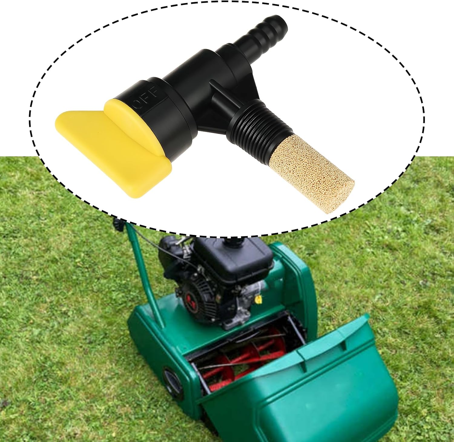 2Pcs 3/16 Inch Lawn Mower Fuel Head Rotary Switch F016L32613 F016L35380 F016L16019 Compatible with Suffolk Colt image number 5