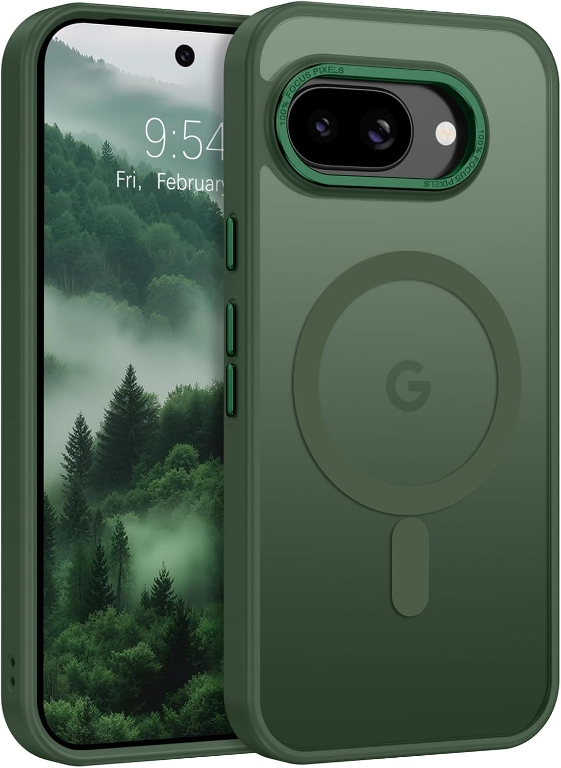 BENTOBEN for Google Pixel 9A Case, Magnetic Skin-Friendly Touch Slim Matte Phone Cases Supports Wireless Charging, Shockproof Full-Body Protective Cover for Google Pixel 9A 6.3 Inch (2025) Light Blue