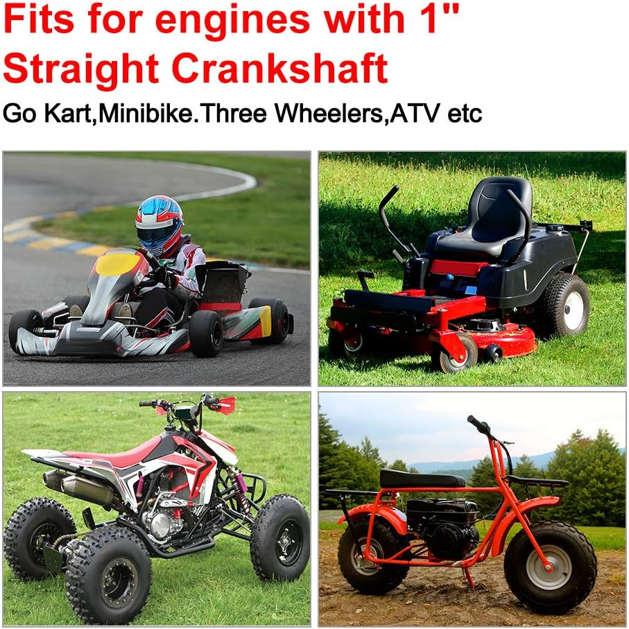 WATERWICH 1" Bore 40 Series Go Kart Torque Converter Driver Pulley Clutch Replacement for Comet 40/44