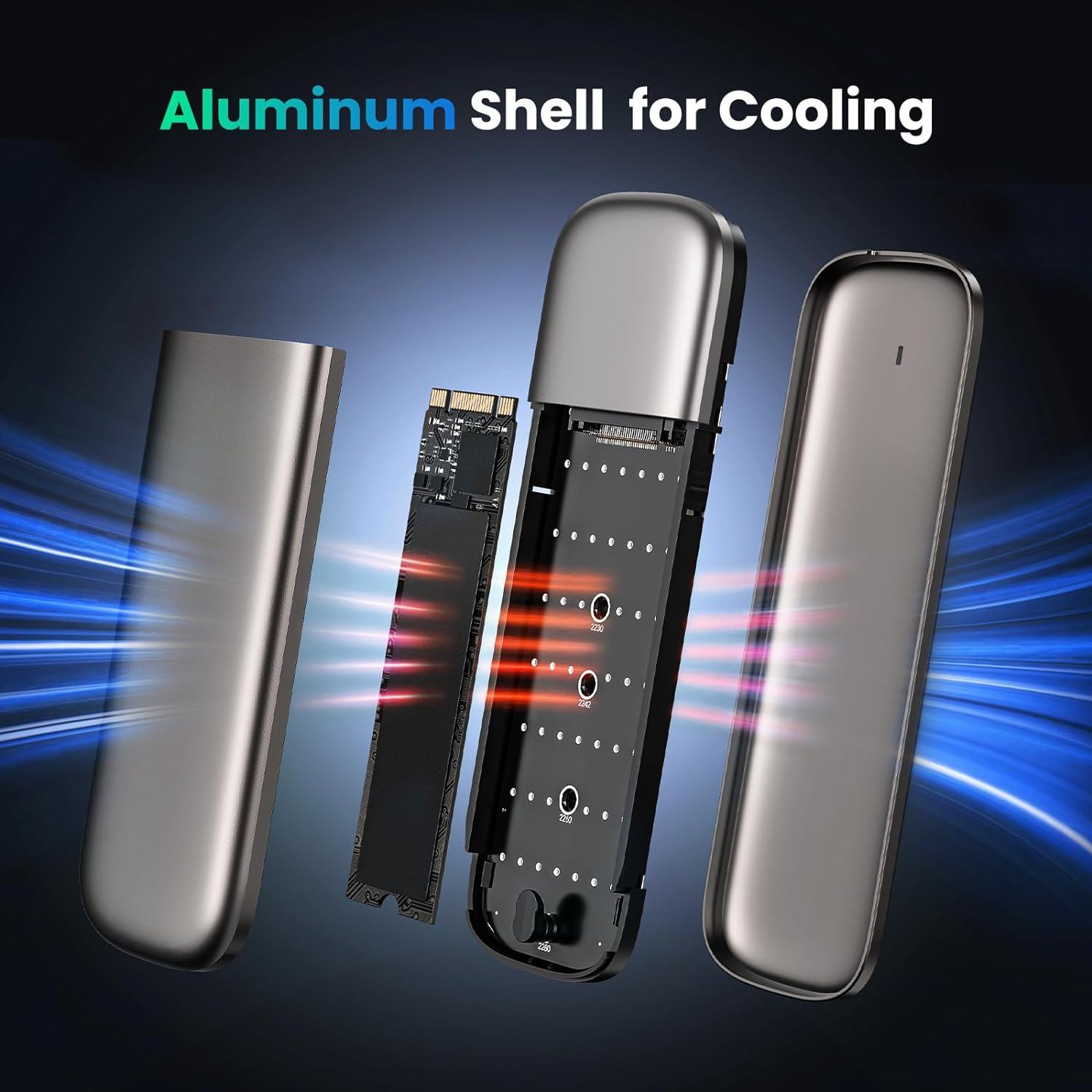 Ugreen 60355 M.2 B-Key Hard Drive Enclosure image number 6