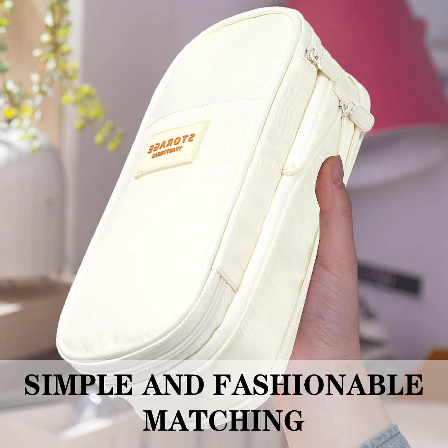 Large Capacity Pencil Pen Case for Office and School Supplies, Multi-Functional Storage Organizer for Pens, Pencils, Stationery, and More, Gift for Students and Professionals image number 4