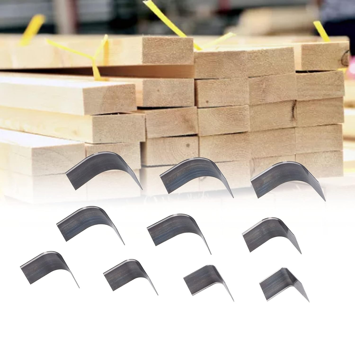 Leather Corner Edge Trimmer, 10Pcs Different Size Leathercraft Cutter, Handwork Leather Belt Corner Punch Cutter, Wallet Leather Craft Tools for Cardboard, Rubber, Plastic, Clay, Wood image number 1