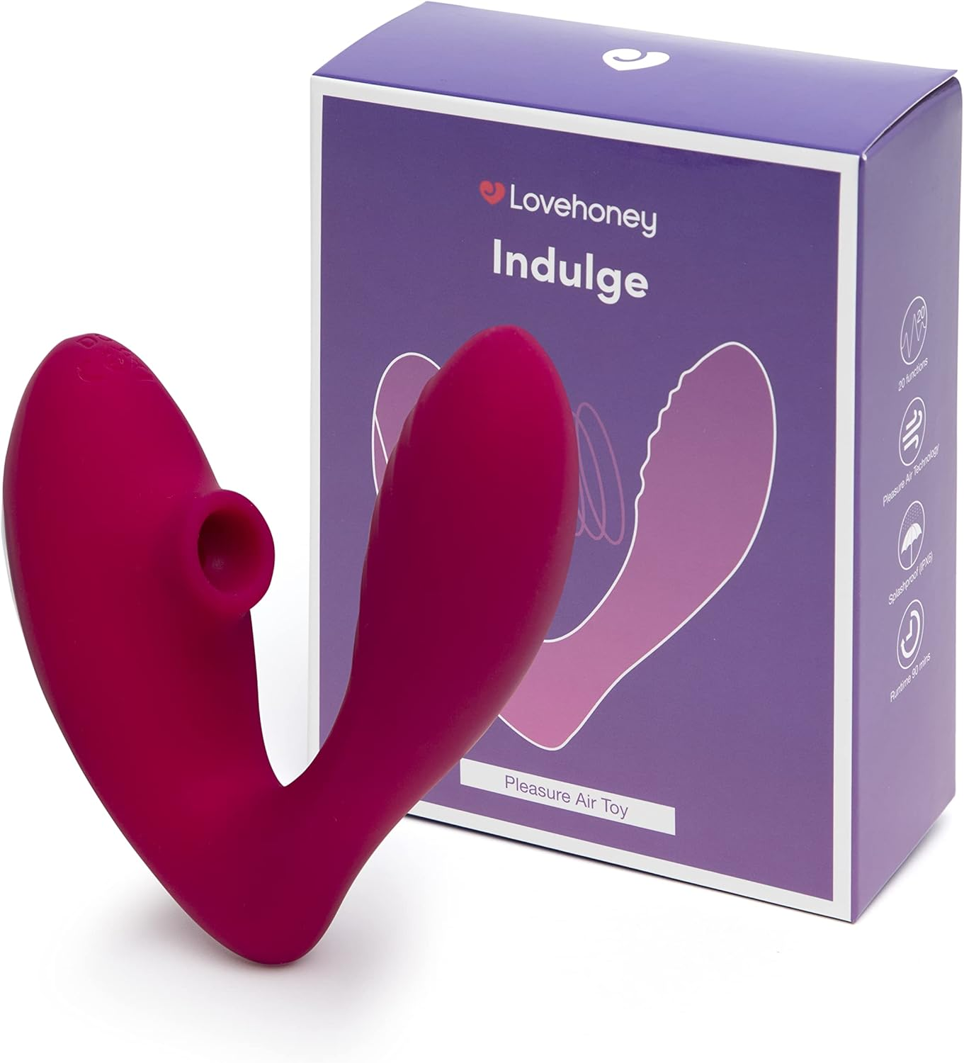 Lovehoney Indulge Clitoral Sucking Toy - Vibrating Sex Toy for Clit and G-Spot Double Stimulation - Waterproof Sucker Vibrator - Silicone Vibrating Adult Sex Toys for Women image number 5
