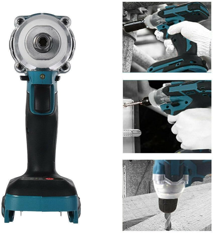 Leona Co 18V MAX Cordless Impact Wrench Kit Driver Brushless Rattle Gun, 1/2", Includes Battery, Charger image number 3