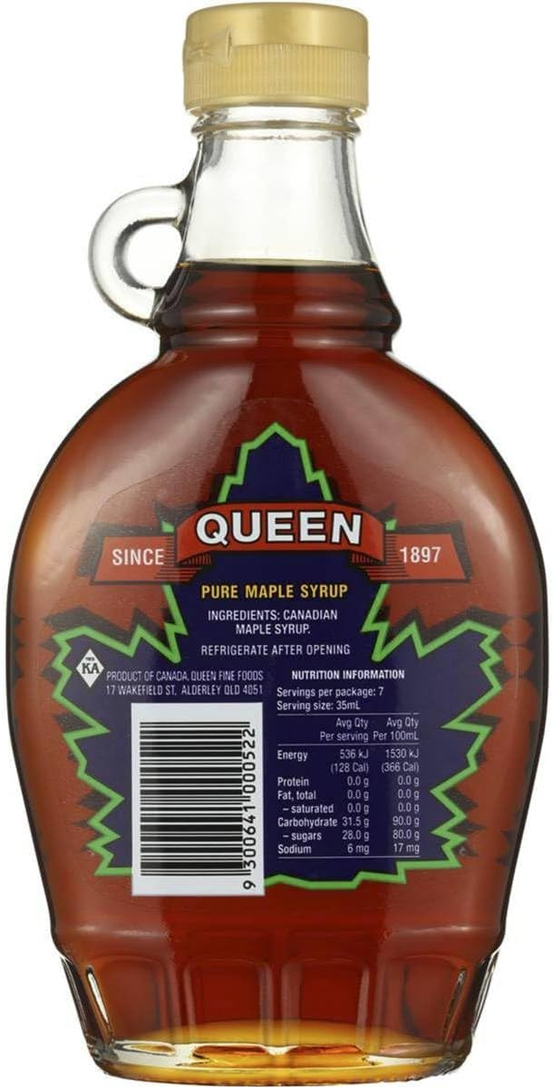 Queen 100% Pure Canadian Maple Syrup 250 Ml image number 4