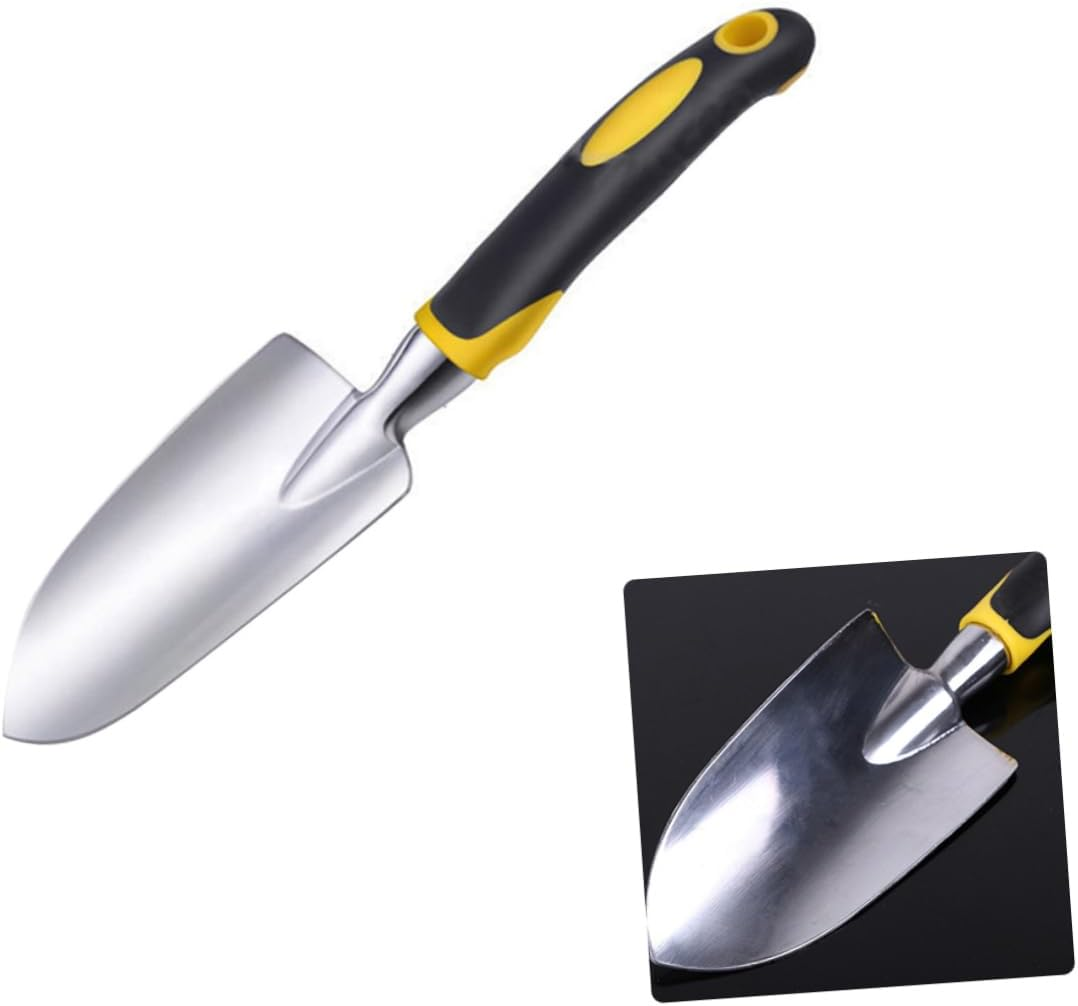 SUPVOX 2Pcs Garden Trowel Gardening Tool Hand Shovel Comfortable Grip for Weeding Transplanting and Digging in Garden Beds Stainless Steel image number 4