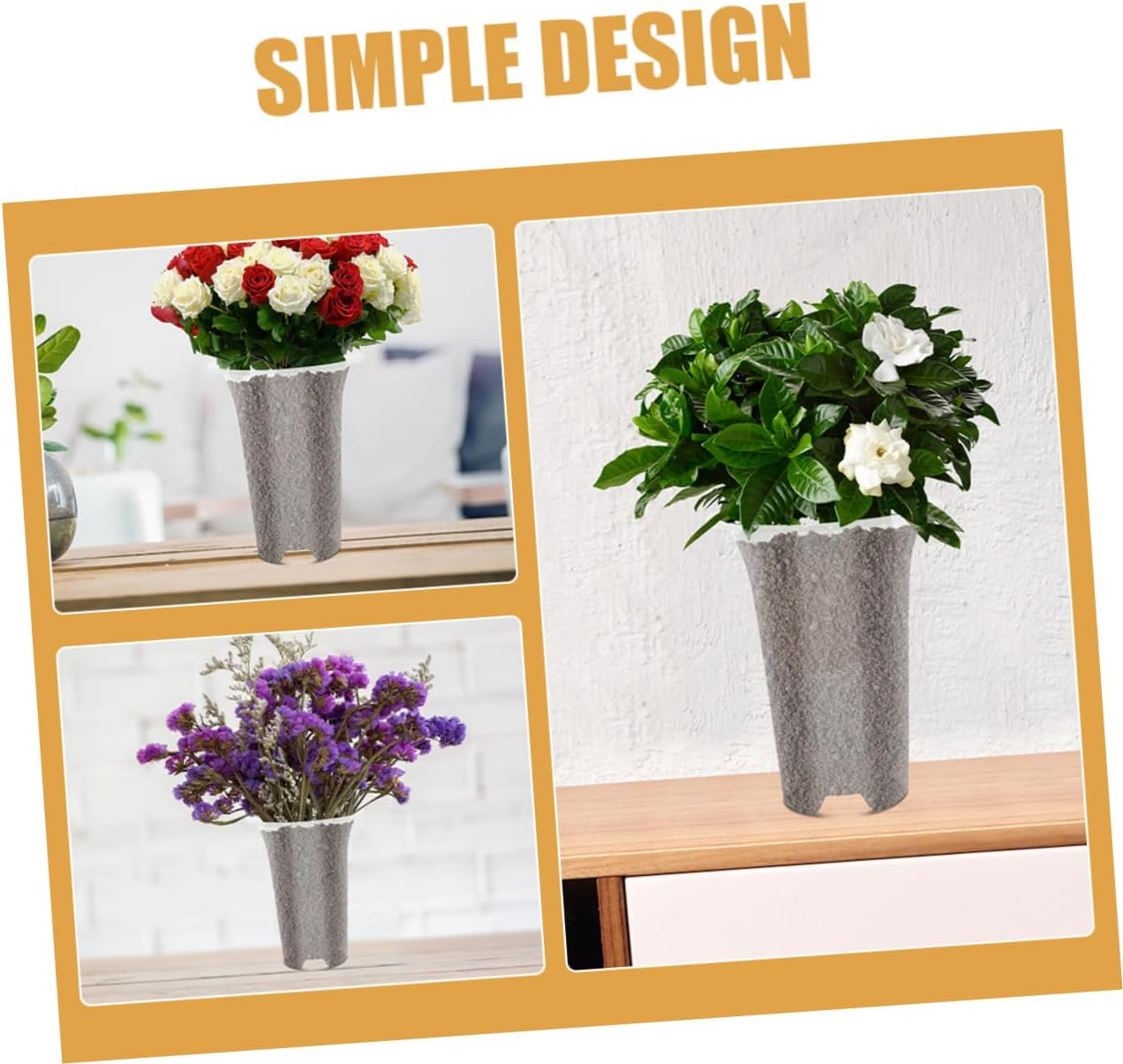 PAMINGONO 8Pcs Breathable Orchid Pots Transparent Flower for and Plants Side Drainage for Indoor and Outdoor Gardening