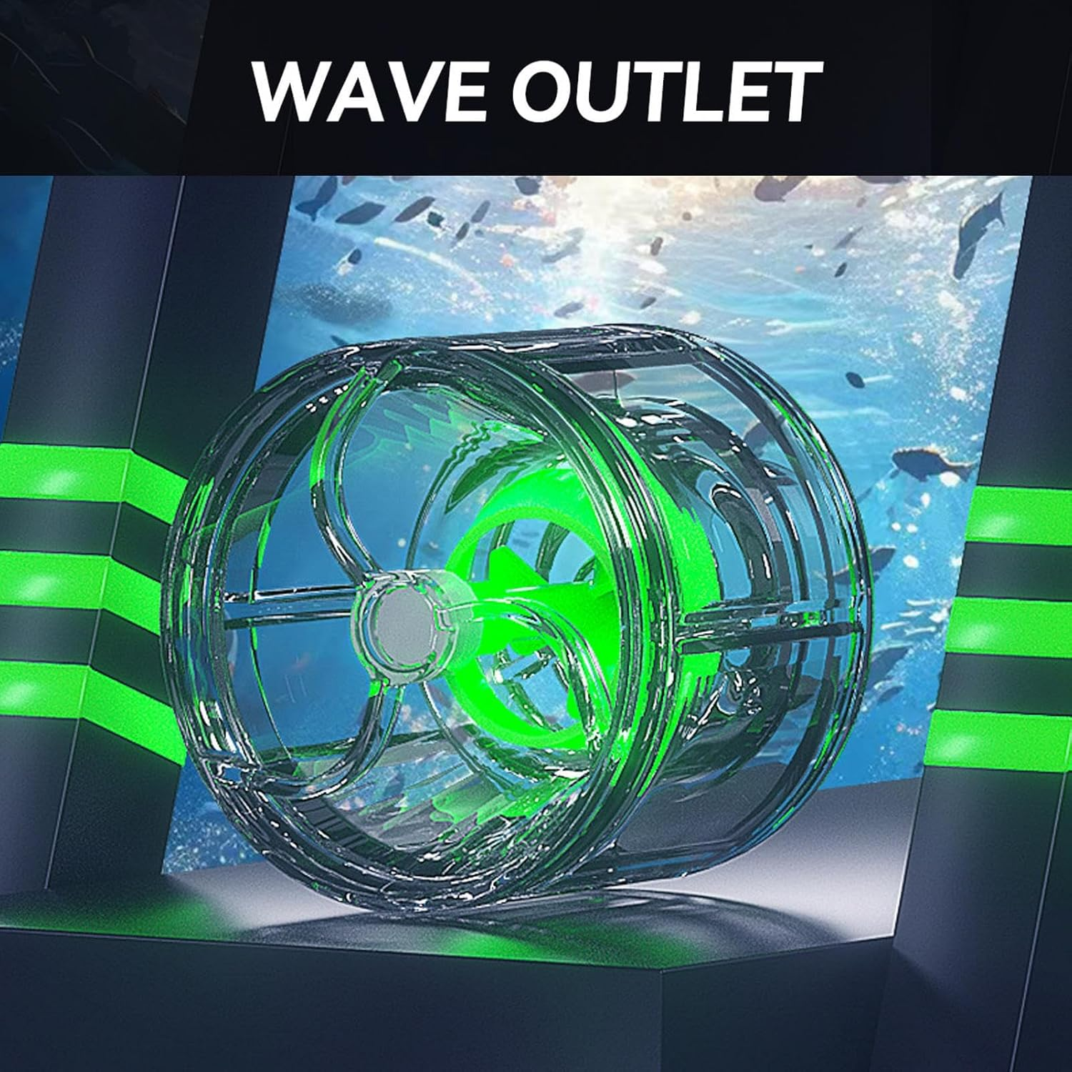 Aquarium Circulation Pump,Glow Regulator - Water Circulator - for Draining Change Oxygen Aeration Pond Saltwater Pool Bird Bath image number 2