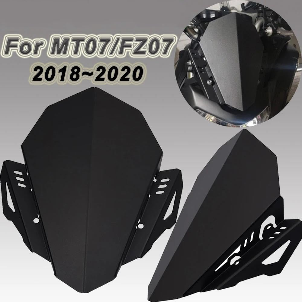 VEAEKNCFCB for Y&Amaha for MT-07 for FZ-07 2018 2019 2020 Motorcycle Parts Front Windshield Windscreen Wind Deflector Shield Fairing Motorcycle Wind Deflector Windscreen image number 2