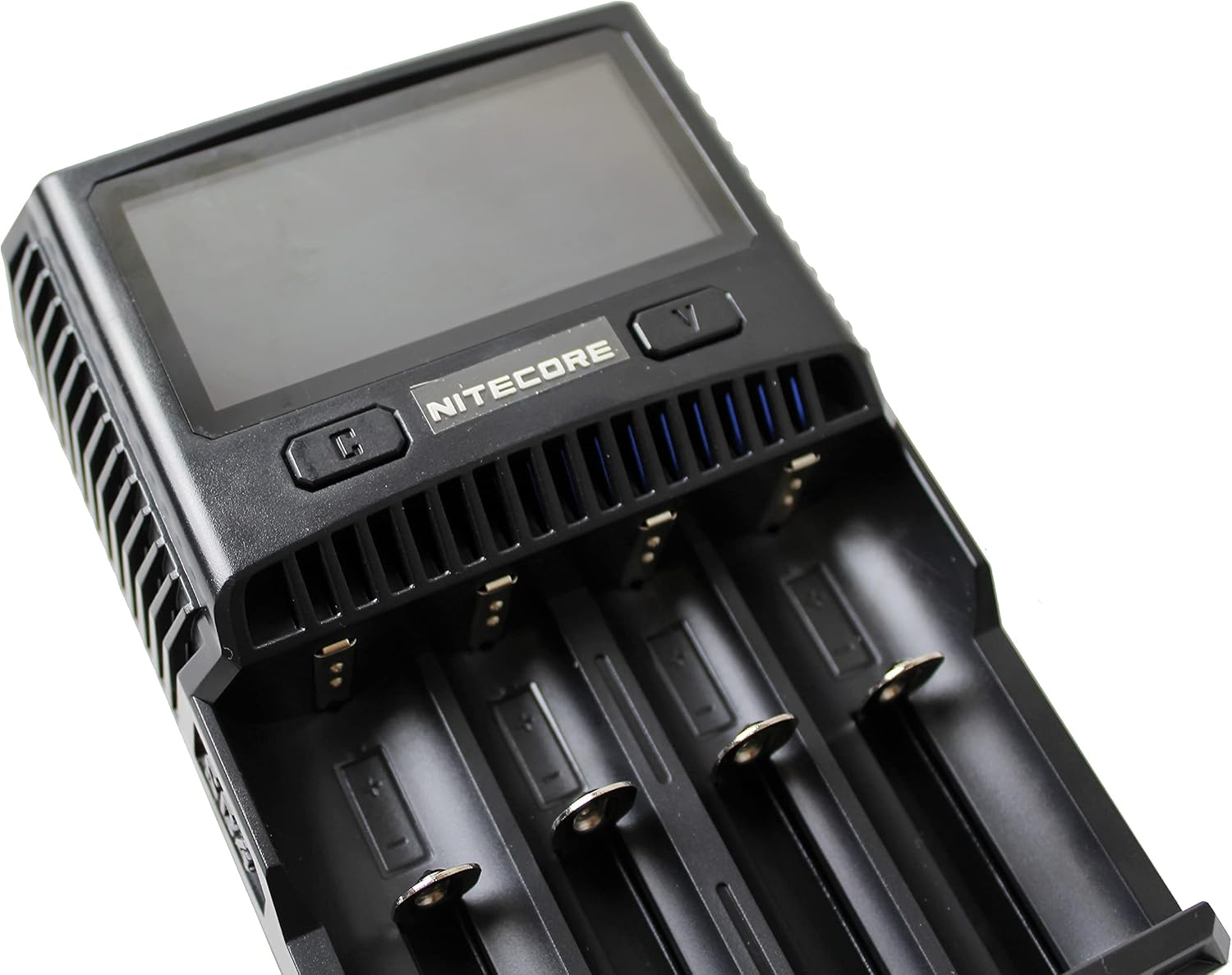 NITECORE SC4 4-Slot Fast Universal Charger for Li-Ion, Lifepo4, IMR and Ni-Mh (Ni-Cd) Batteries, up to 3000Ma Charging Speed, Includes Battery Health Detection, Black image number 6