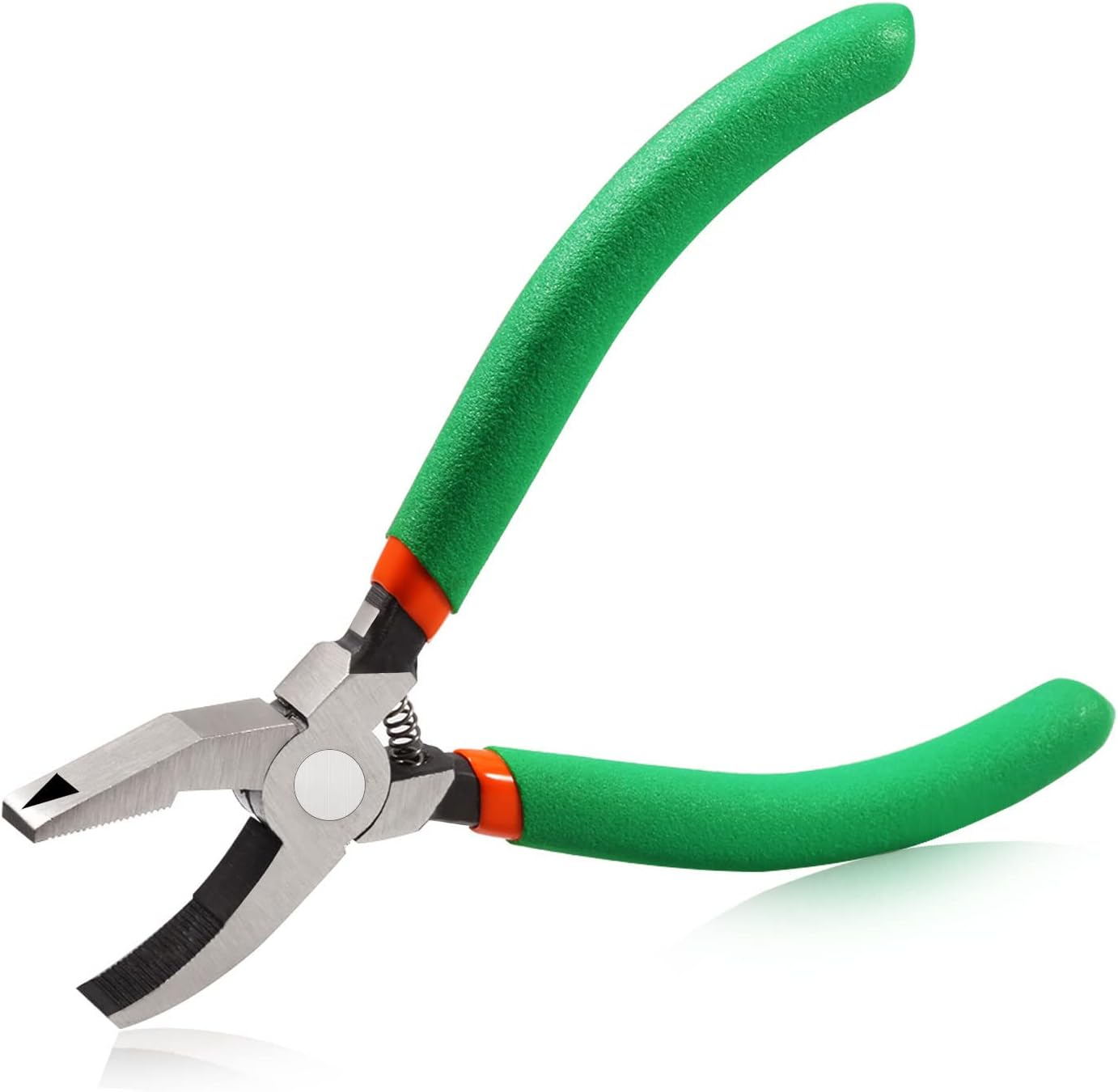 SPEEDWOX 6 Inch Professional Breaker Grozer Pliers Glass Grozing Pliers Mosaics Breaking Tool for Accurate Glass Nibbling Stained Glass Work Key Fob Hardware Install image number 2