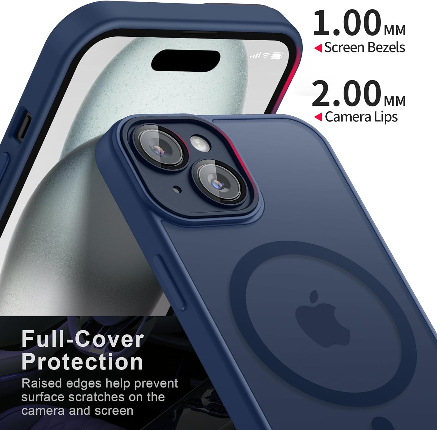 Magnetic Case for Iphone 15 Case, [Compatible with Magsafe] Drop Protection Skin-Friendly Shockproof Protective Translucent Matte Case Cover for Iphone 15 - Brown image number 3