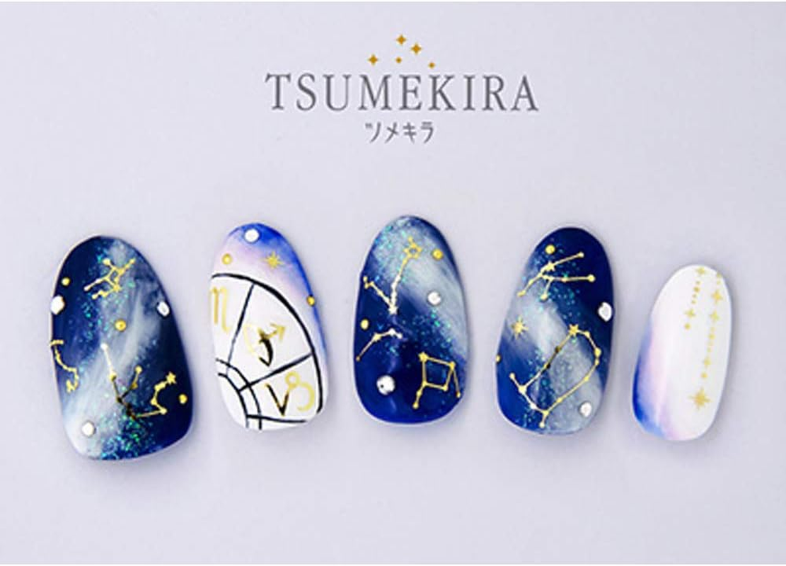 TSUMEKIRA SG-ZDC-104 Nail Stickers, Constellation, Gold, 1 Sheet (X 1)