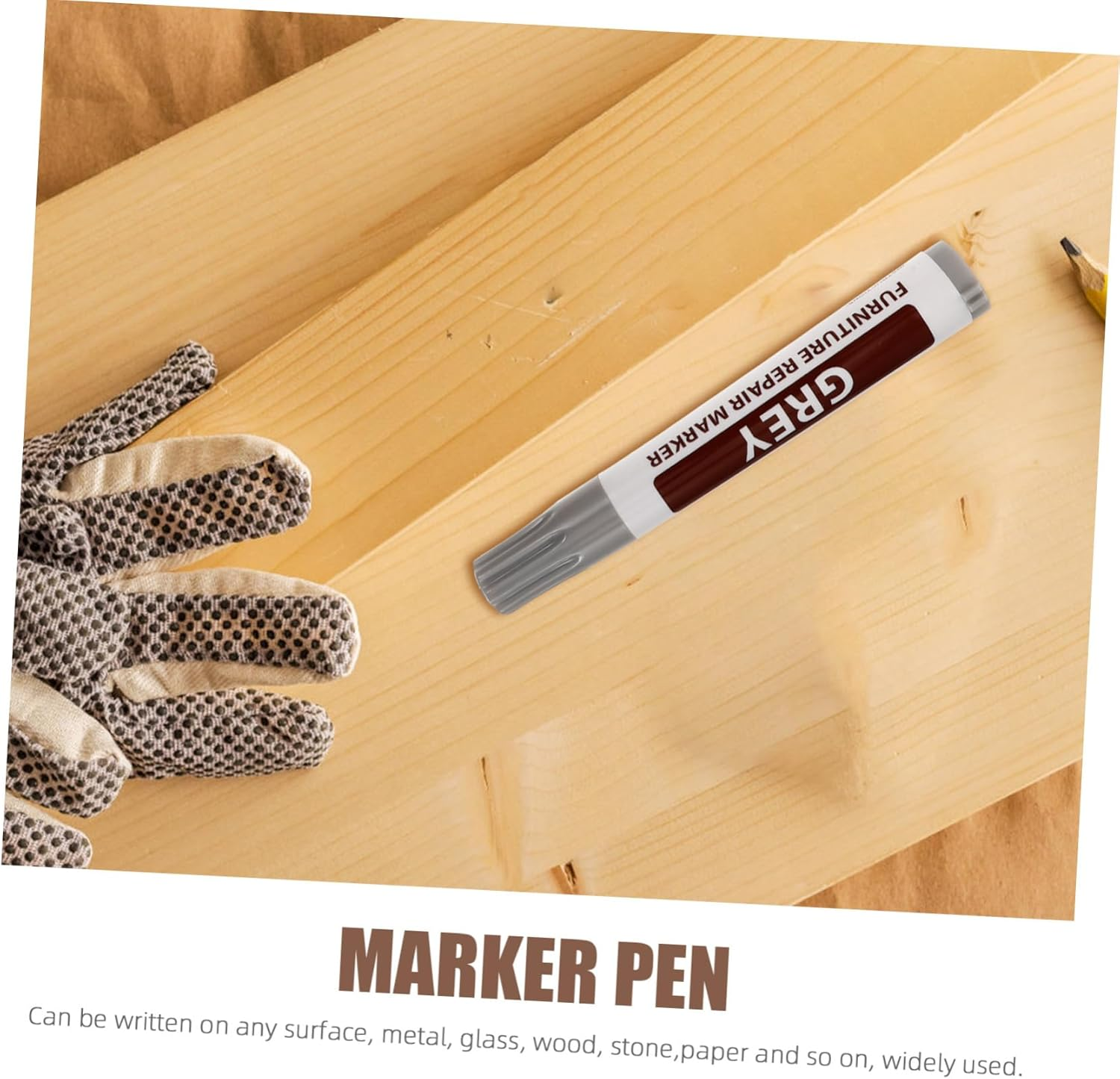 8Pcs Portable Paint Markers for Furniture Touch-Up Colors Scratch Repair Kit image number 3