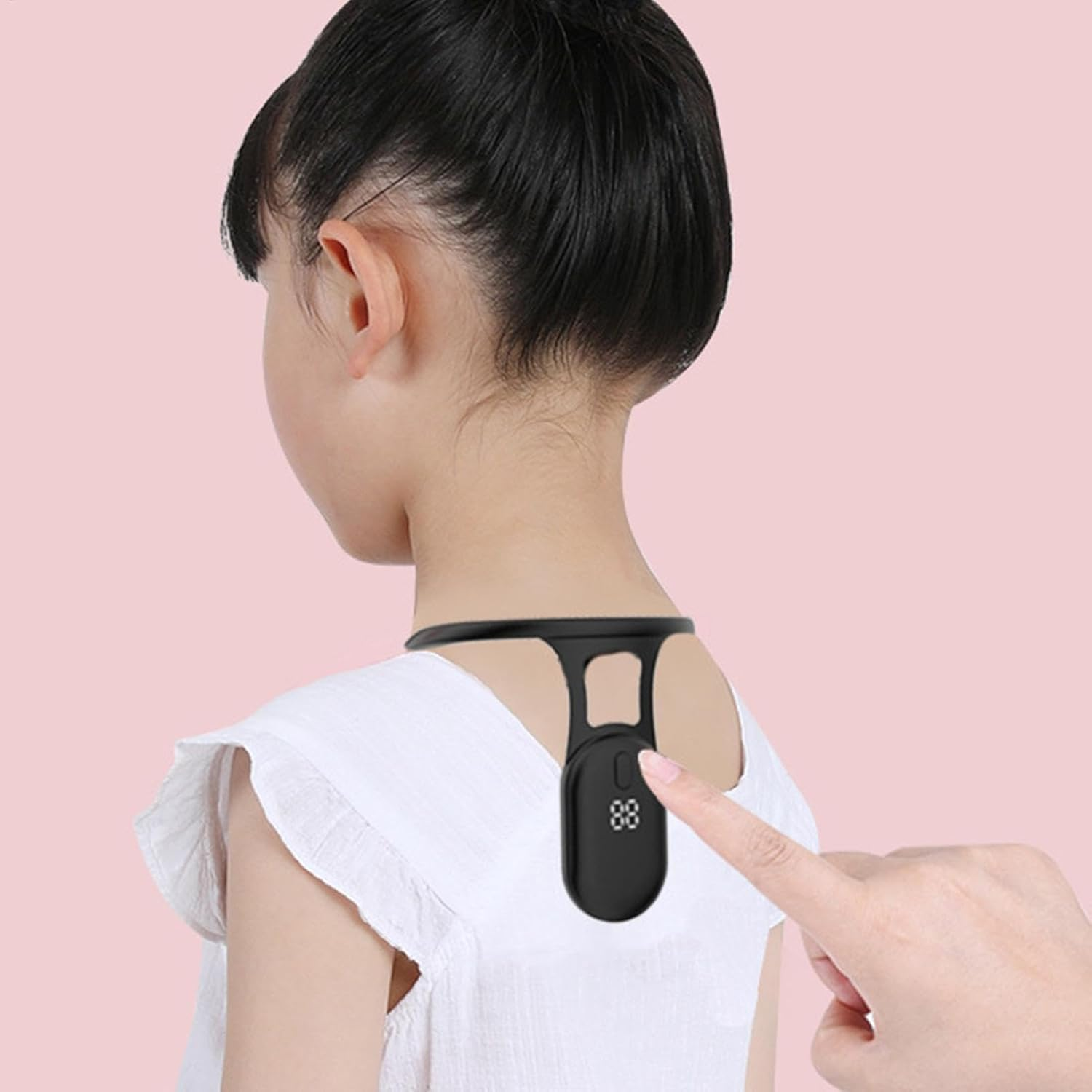 Posture Corrector Monitor | USB Charging Back Posture Corrector with Alarm - Home School Business Skin-Friendly Appliance Built-In Sensor for Studying, Working