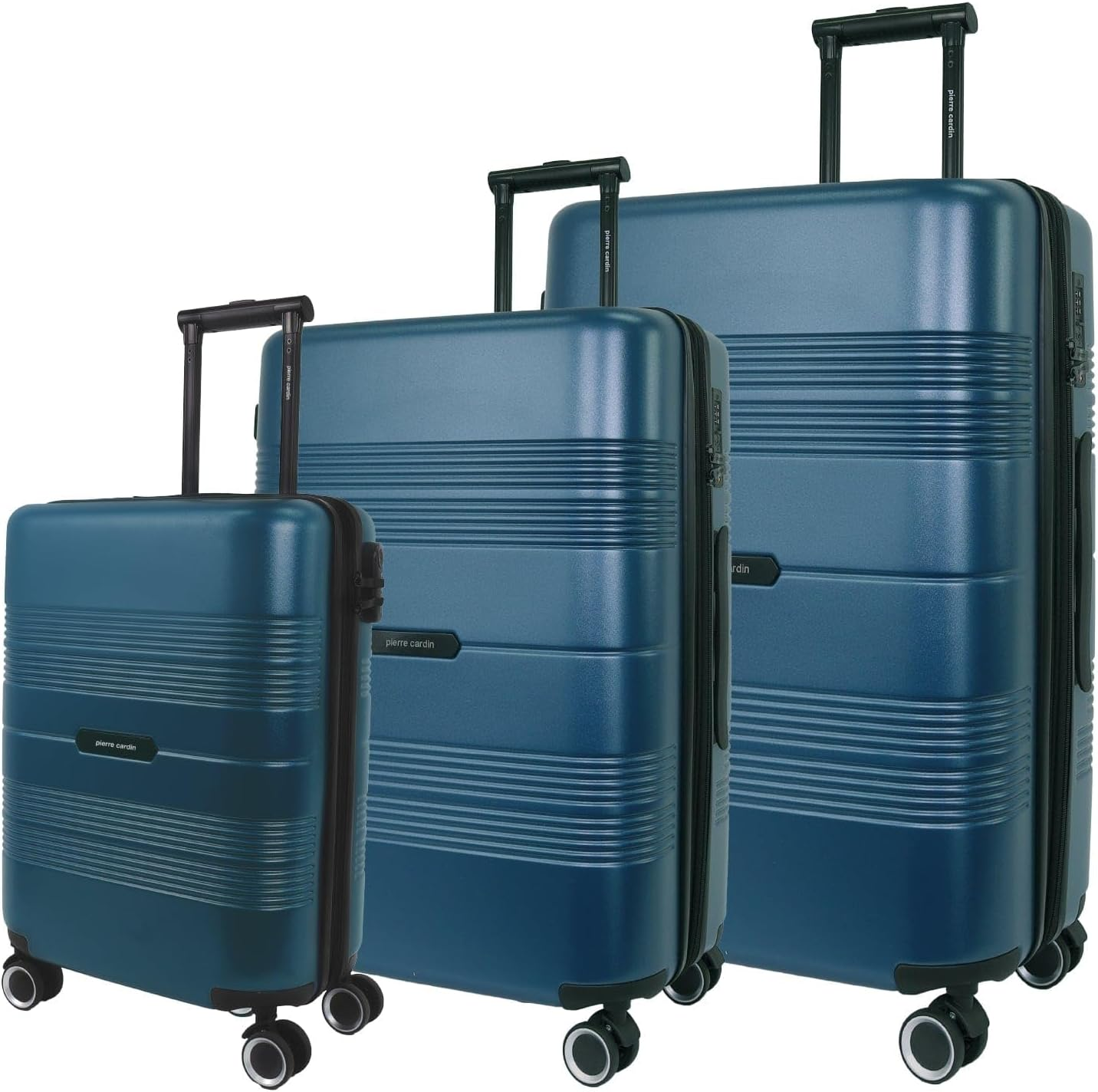 Pierre Cardin 54Cm Cabin Travel Hard Shell Suitcase in Black image number 3