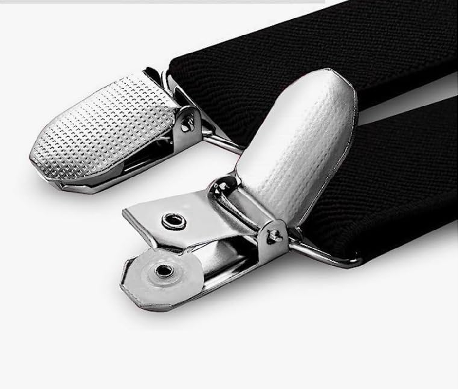 Men Suspender and Bow Tie Set, anti Slip Suspender Belt and Pre-Tied Bow Tie, Perfect for Tuxedo image number 5