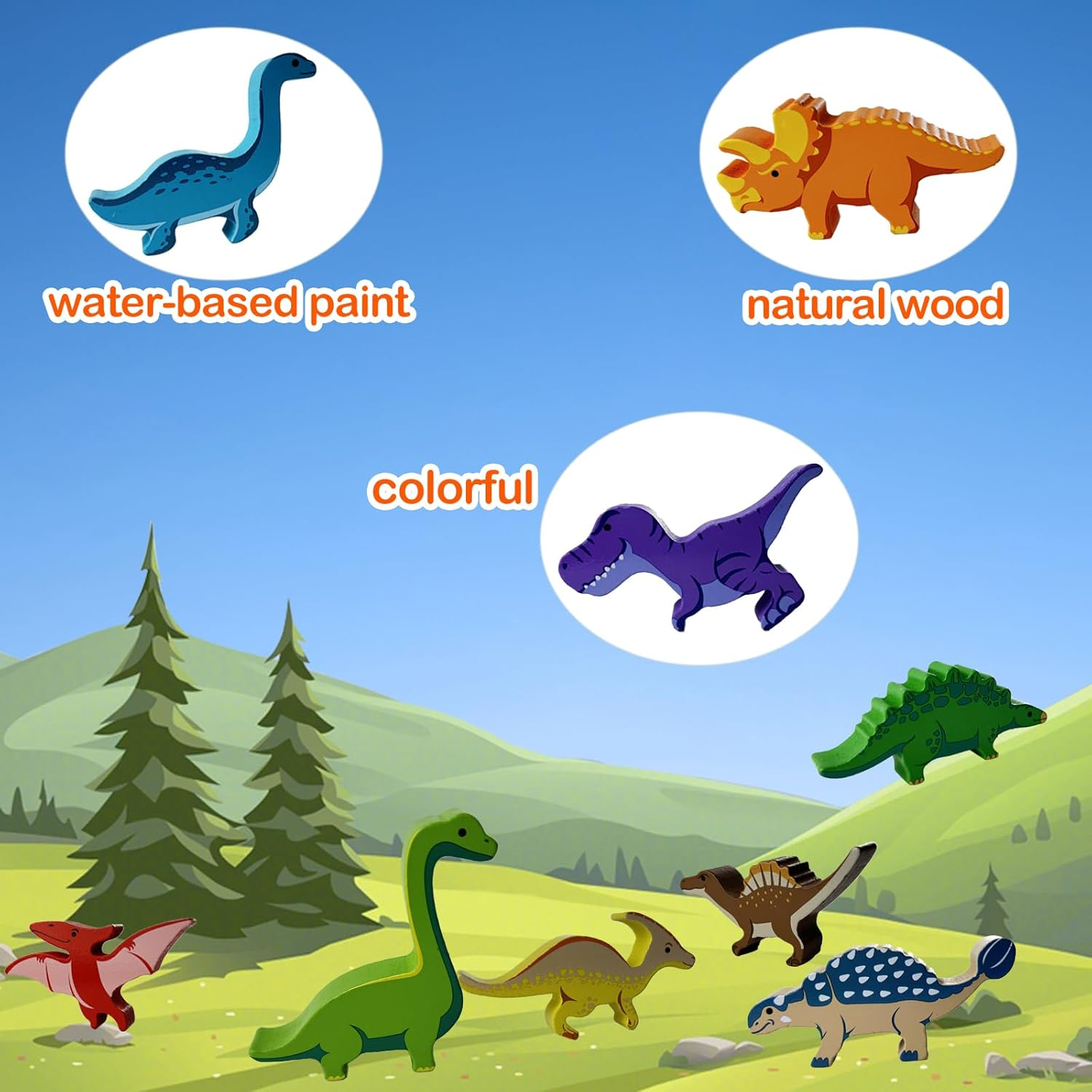 ZUNIPLEX Dinosaur Balance Stacking Toys,Wooden Montessori Toy,Board Games for Kids,Dinosaur Gifts for Boys Girls for 3-9 Years Old image number 5