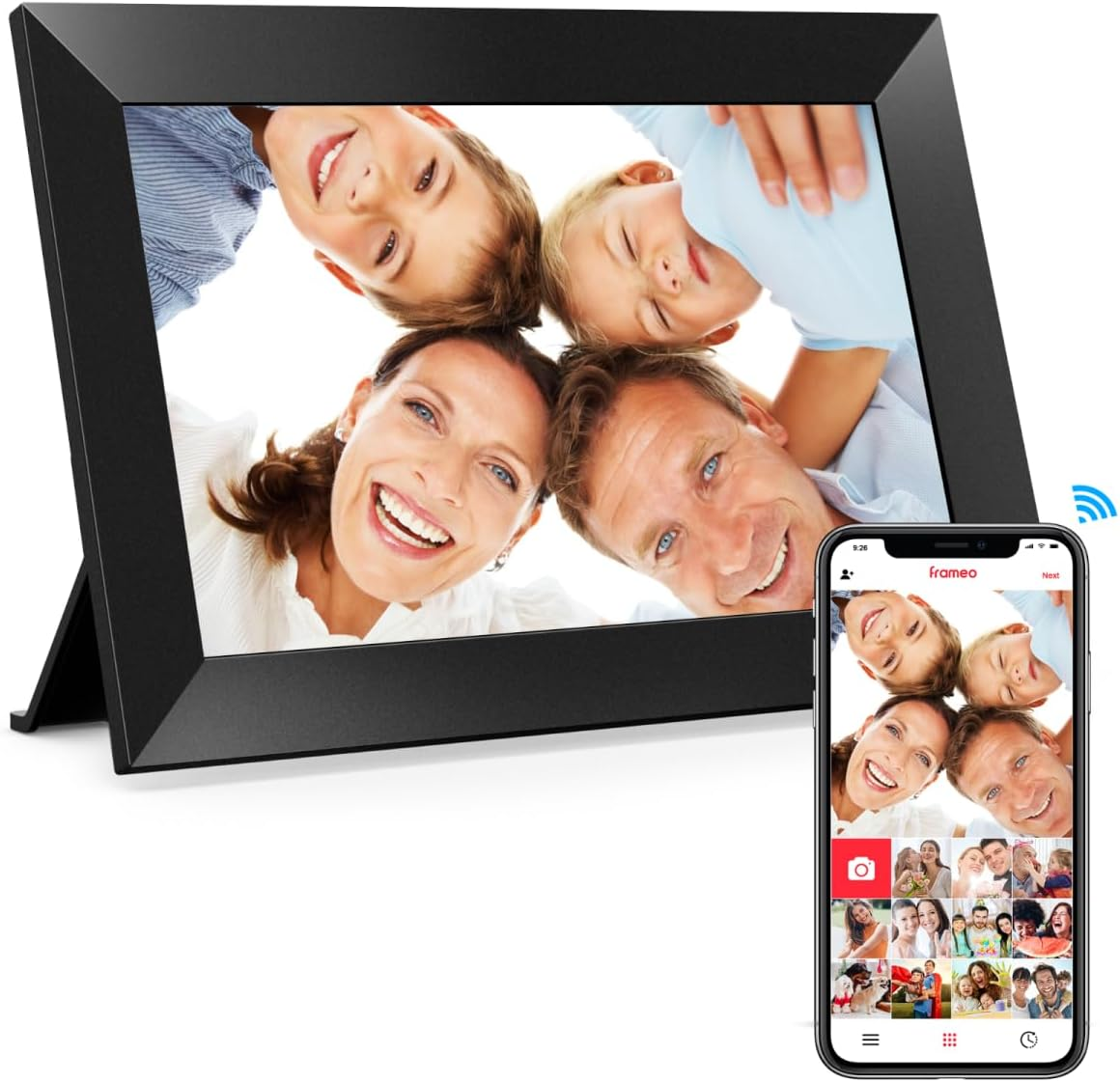 Frameo 10.1 Inch Wifi Digital Picture Frame, 1280X800 HD IPS Touch Screen Photo Frame Electronic, 32GB Memory, Auto-Rotate, Wall Mountable, Share Photos/Videos Instantly via Frameo App from Anywhere image number 3