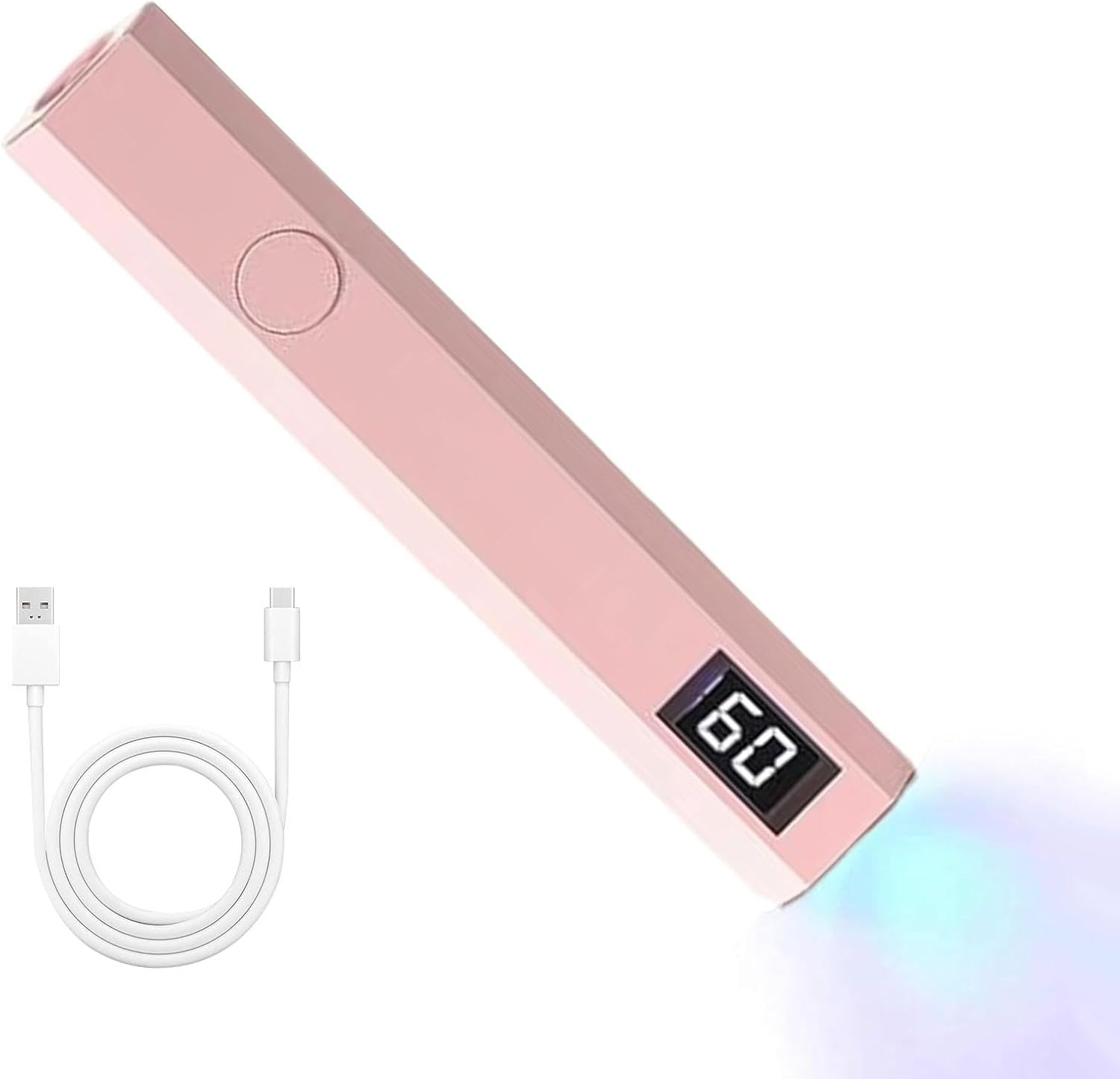 Euyehn Hand Held UV Light for Nails | Rechargeable Small LED Display Pen for Nails | 2 Timers Handheld Glue Dryer, Professional Cordless Lamp for Women