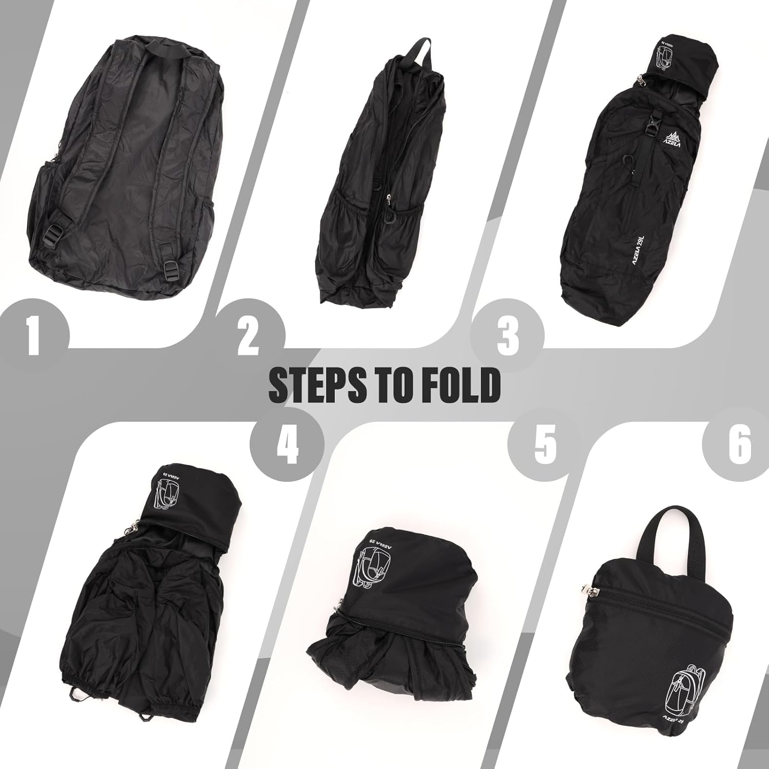 Viiotu Foldable Backpack 29L - Lightweight Water Resistant Hiking Daypack with Expandable Storage for Travel & Outdoor Activities image number 4