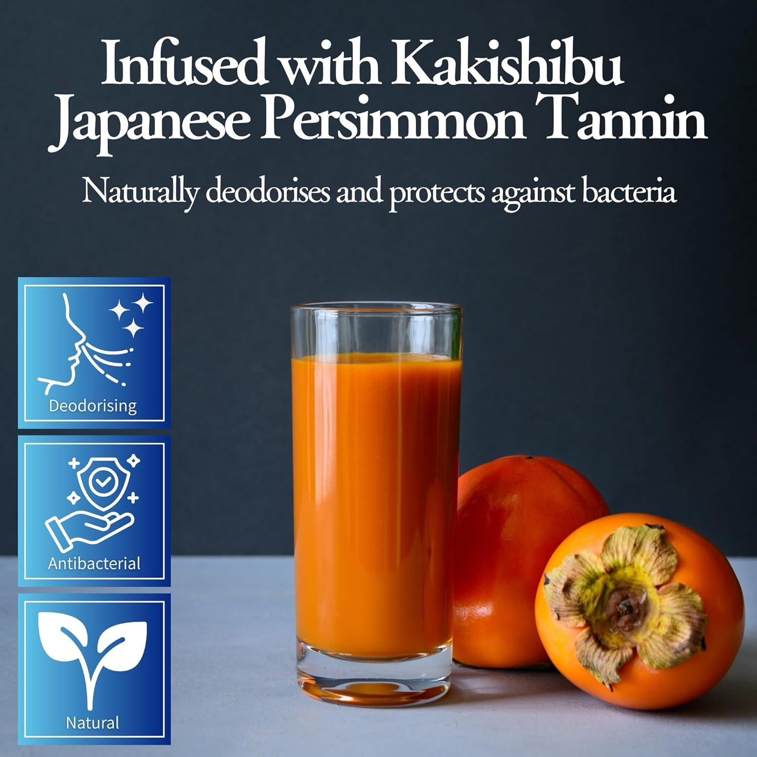 Natural Persimmon Extract (Kakishibu) | Japanese Deodorising & Antibacterial Body Soap | Gentle Skincare for All Skin Types image number 1